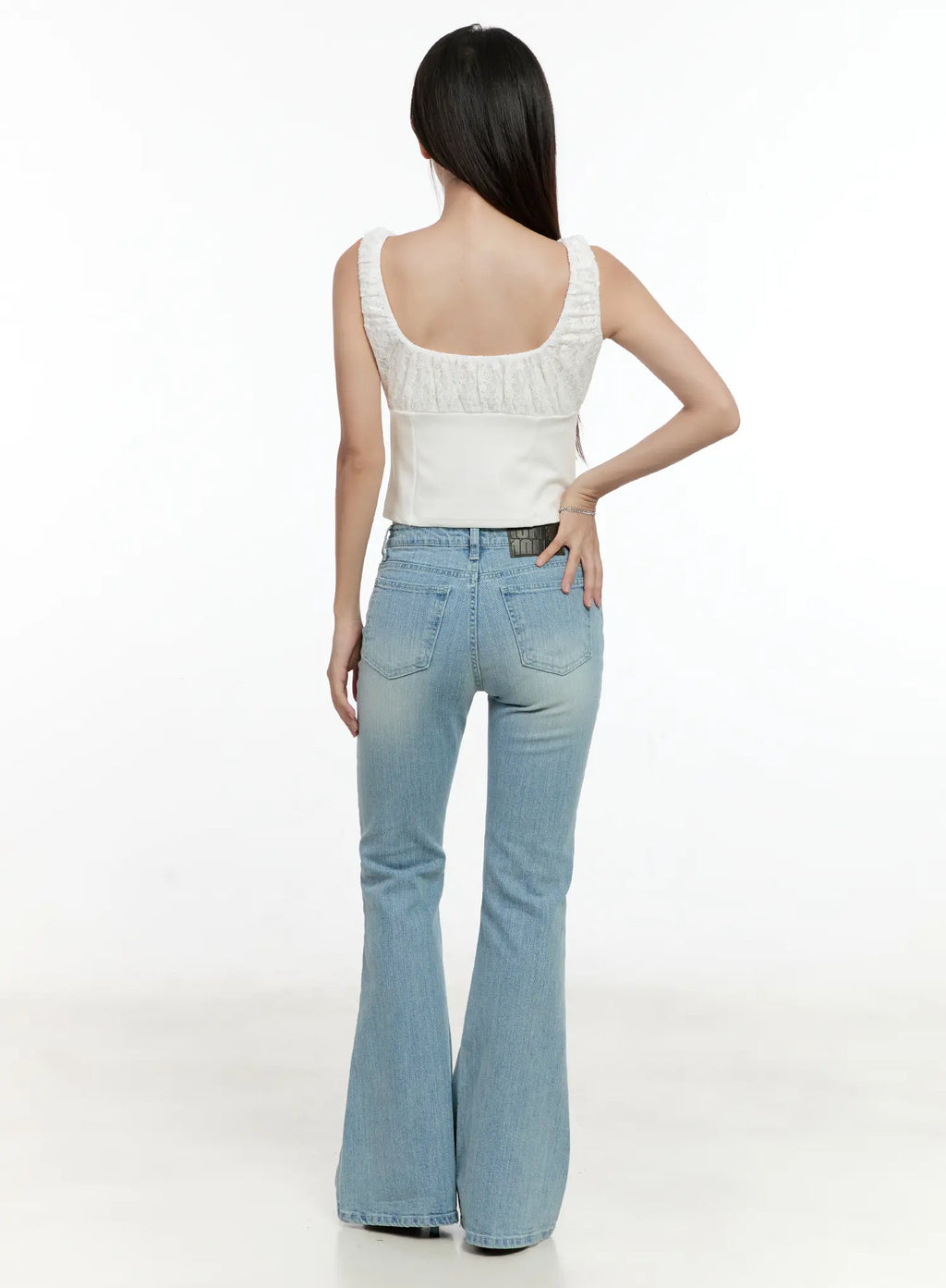 Loona Classic Light Blue Flare Jeans CL531