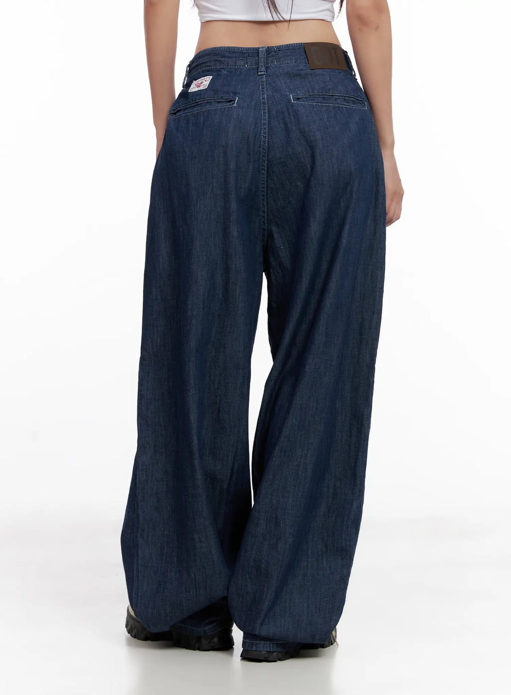 Sophia Raw-Wash Wide Jeans CL518