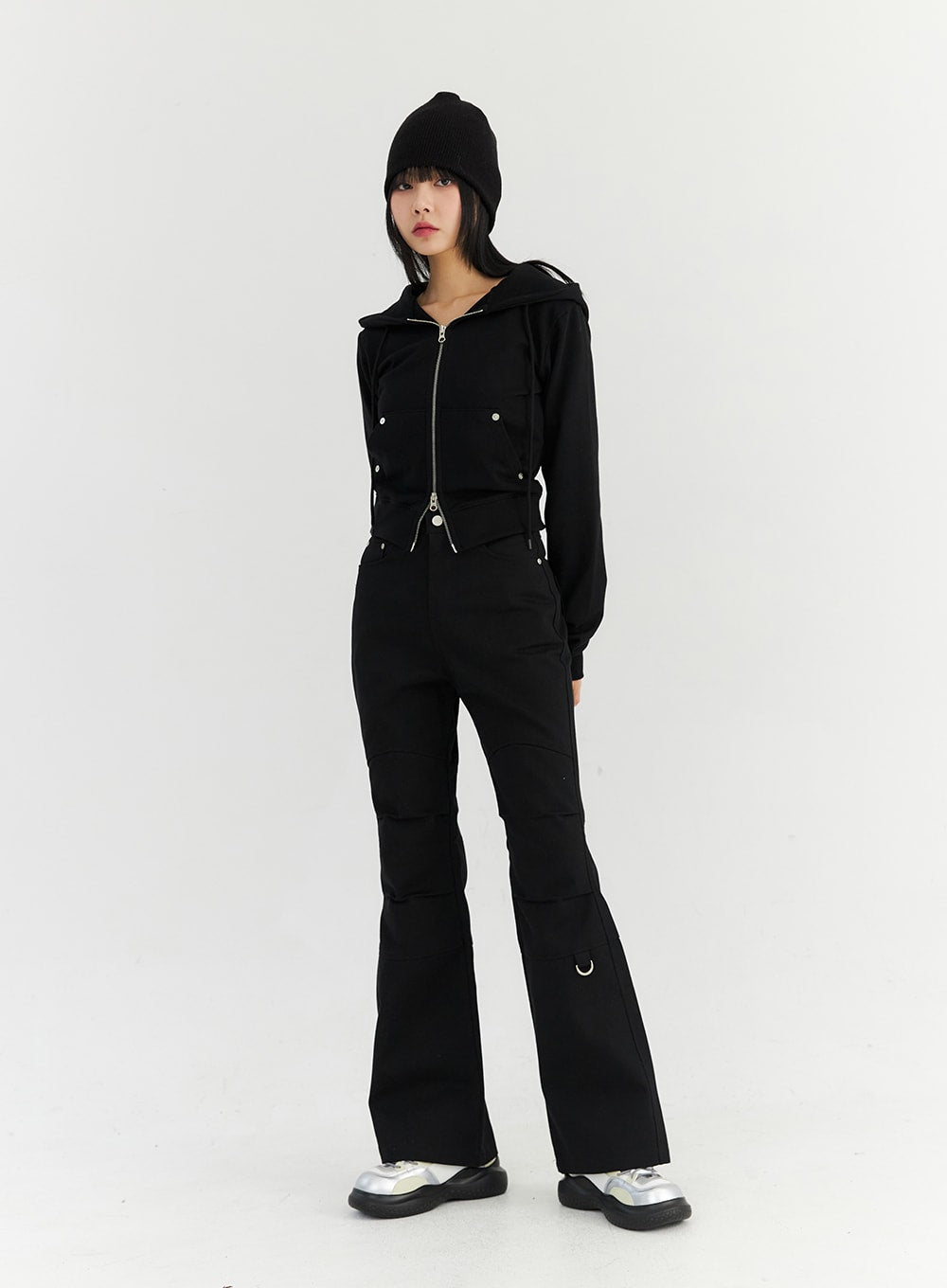 Two-Way Zip-Up Hoodie Jacket CN306