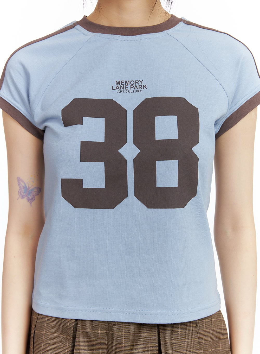 Lettering Crop Tee CL402