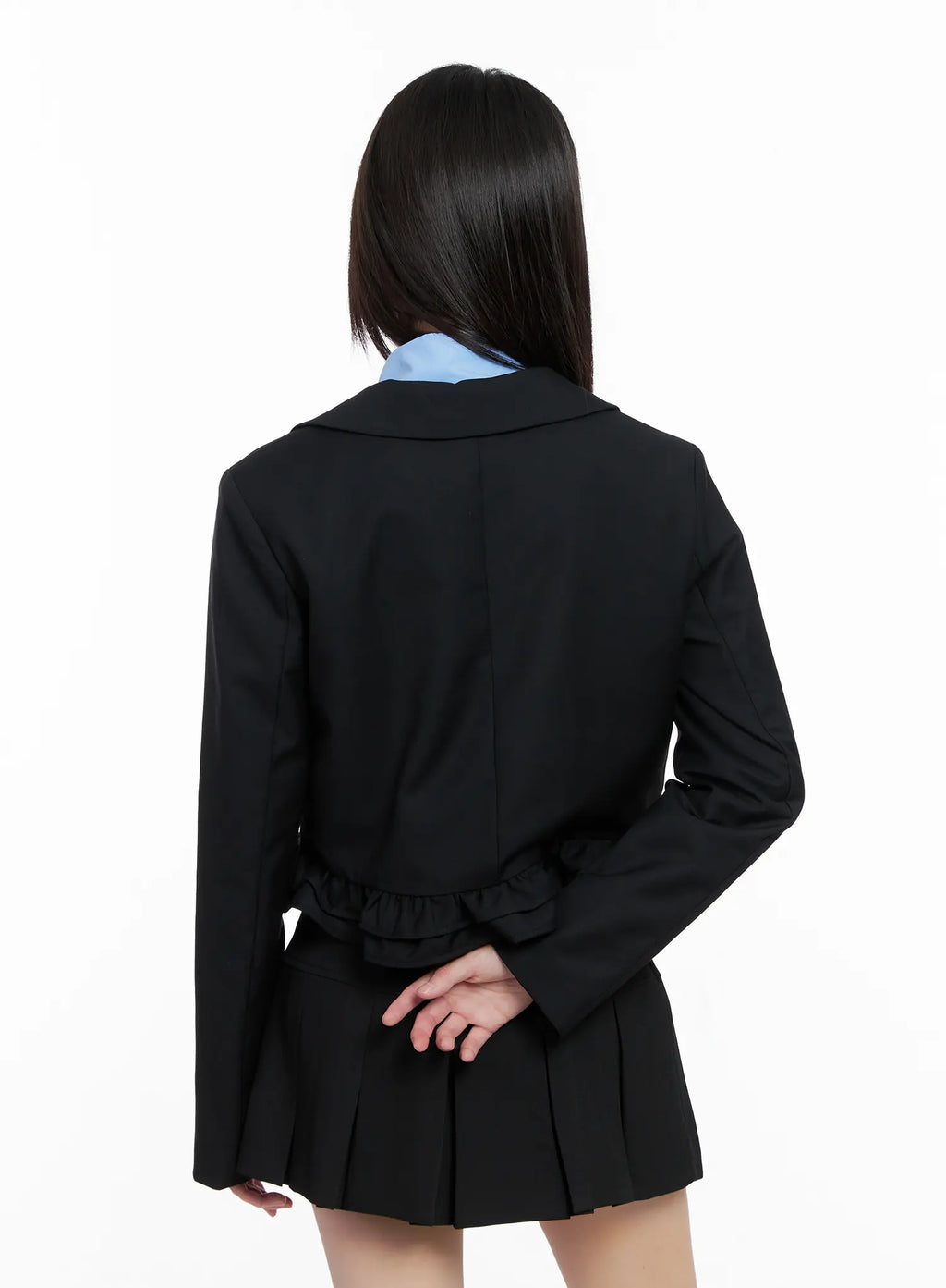Frilly Cropped Blazer CG518