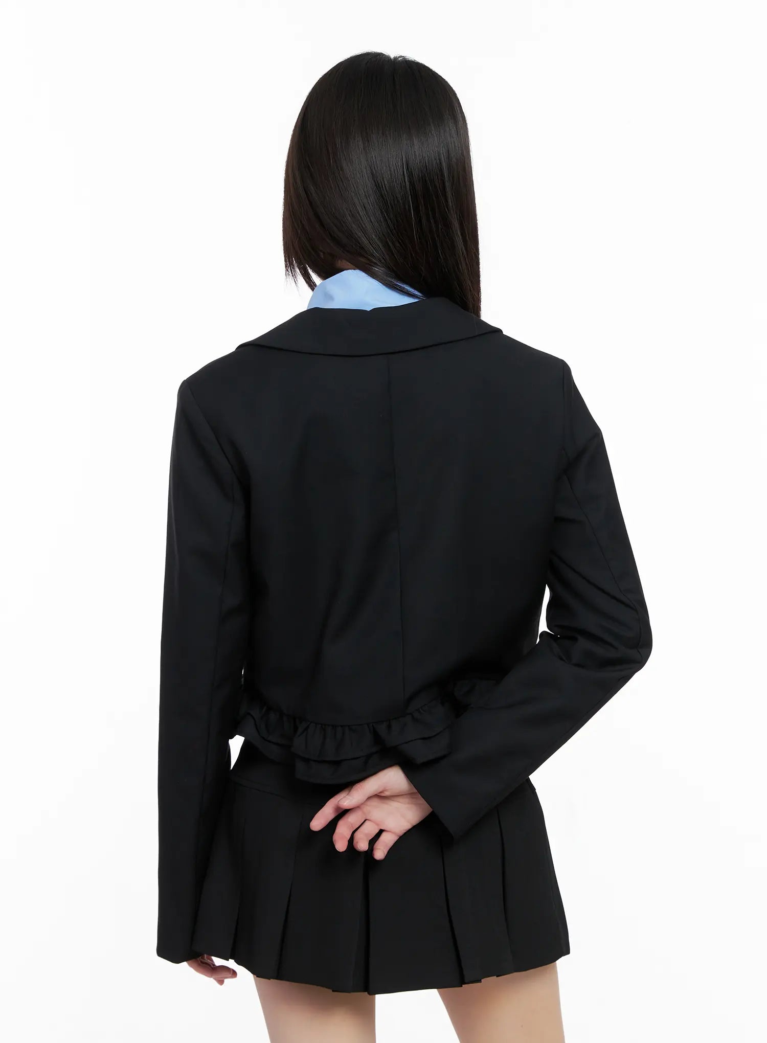 Frilly Cropped Blazer CG518