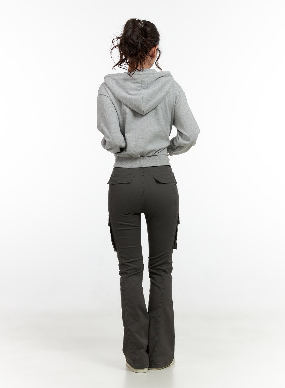 Slim Fit Solid Cargo Pants CN405