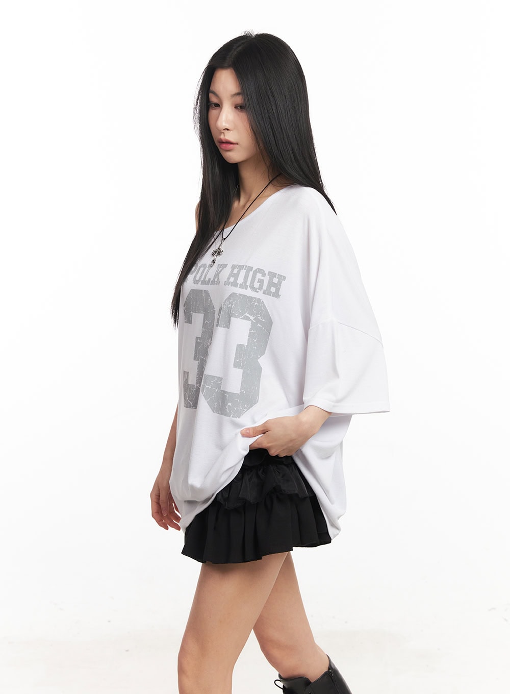Oversized Graphic Tee CA514