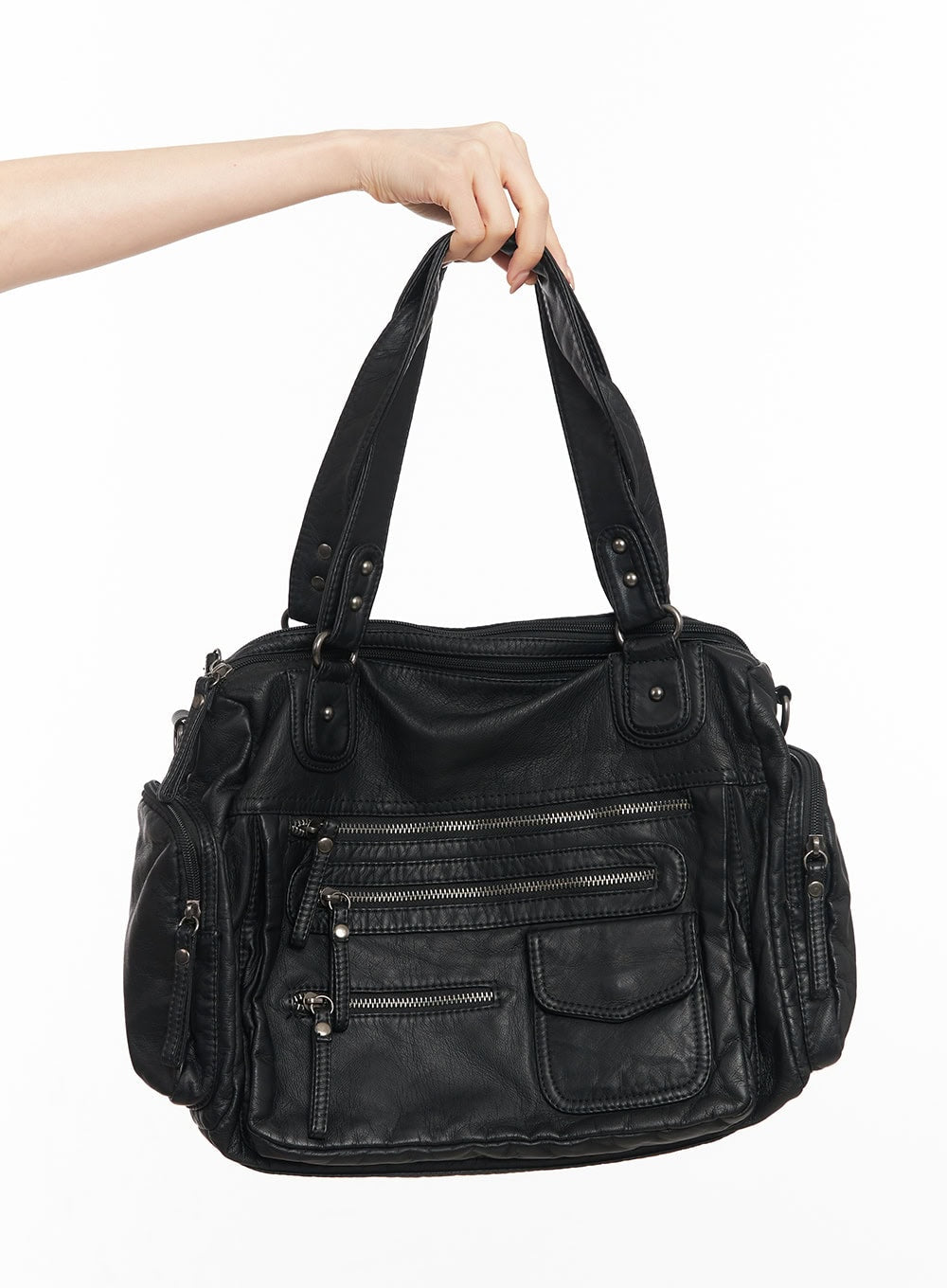 Medium-Sized Shoulder Bag with Pockets CM504