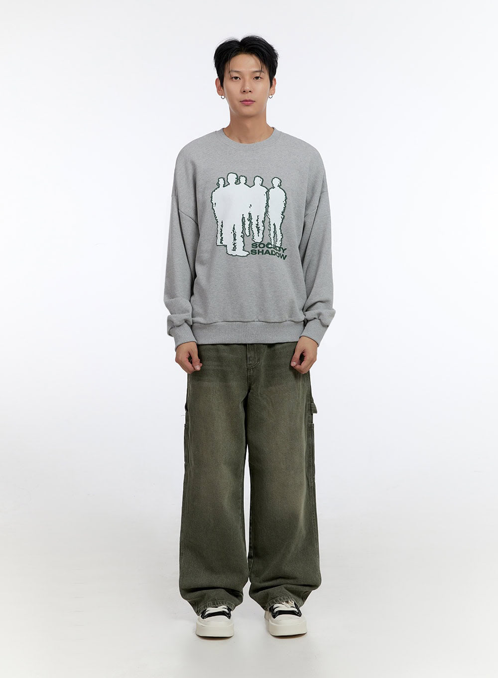 Men's Graphic Crewneck Sweatshirt IO428