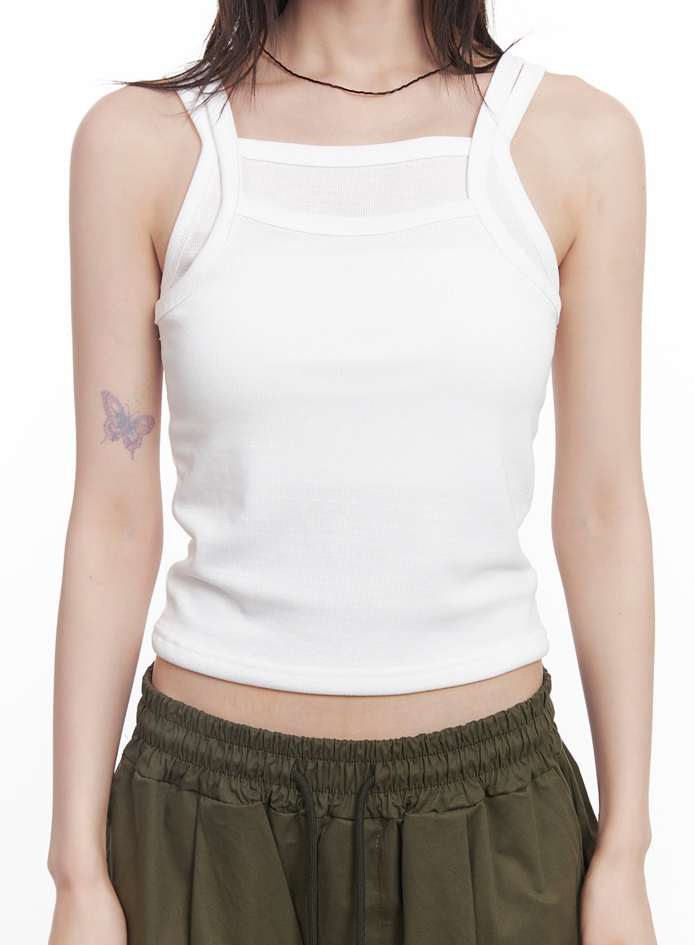 Ribbed Layered Tank Top CY520