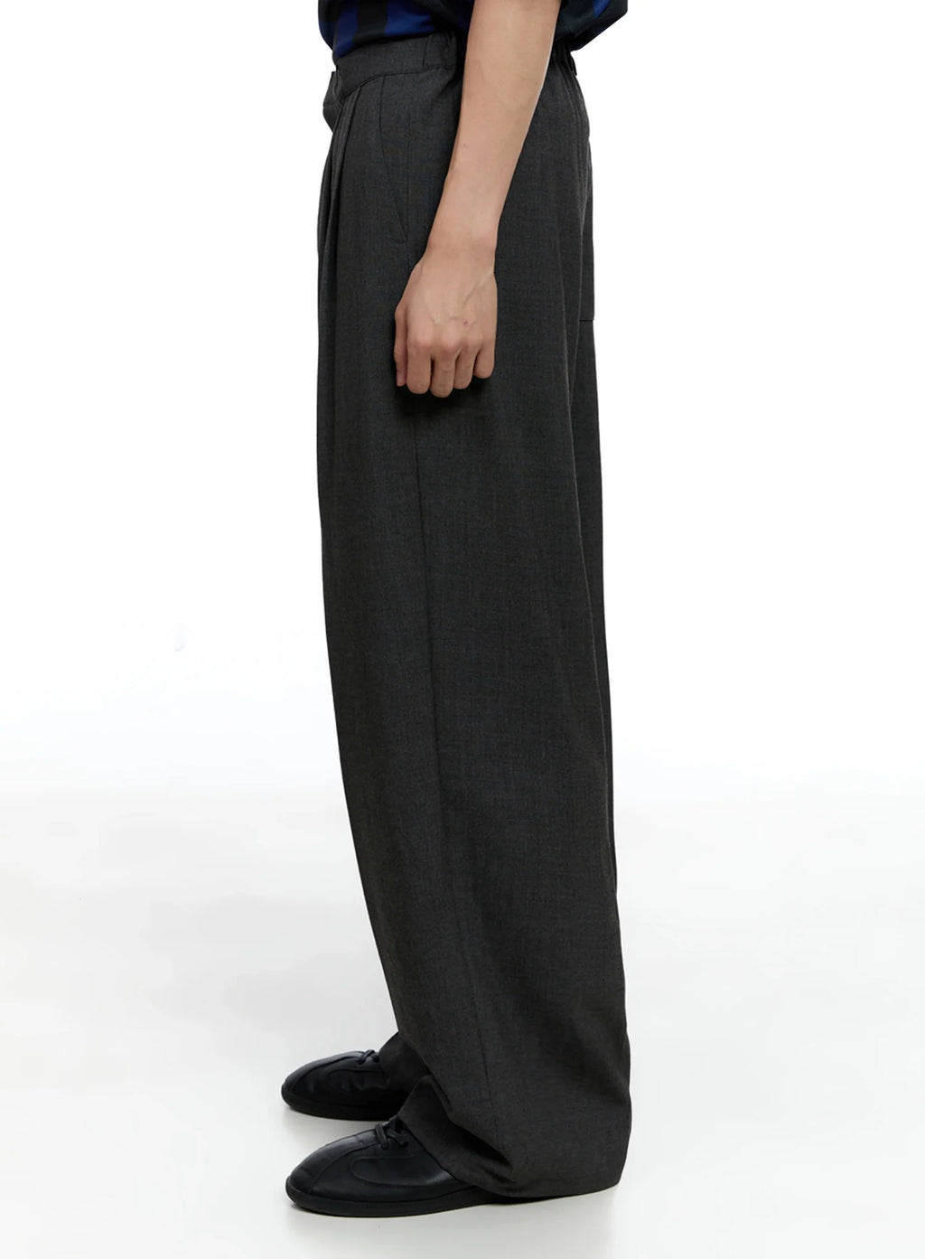 Men's Pintuck Wide-Leg Pants IG520