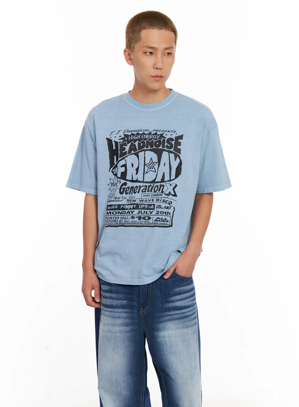 Men's Casual Graphic Tee IL518