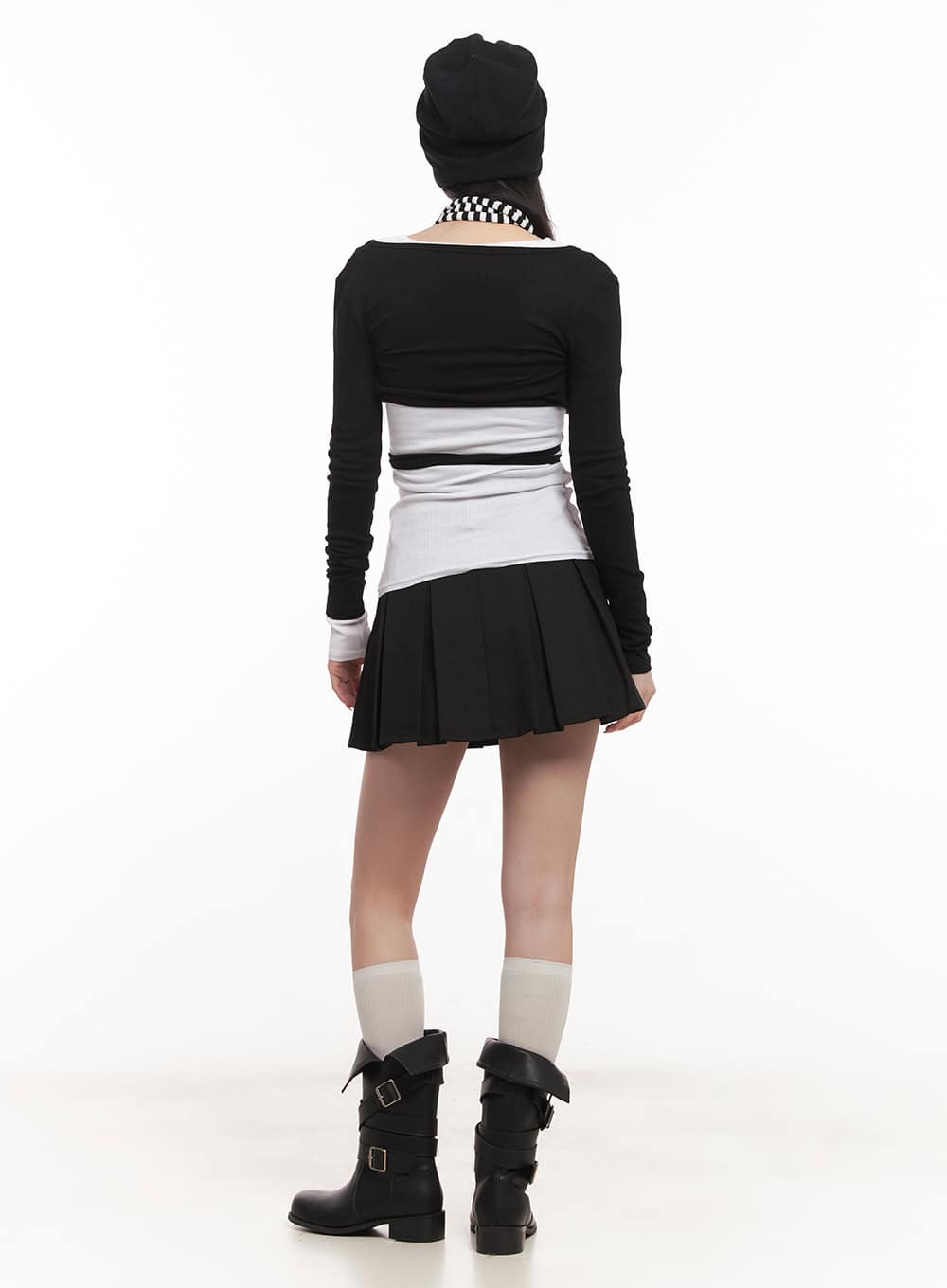 Classic Pleated Mini Skirt CM518