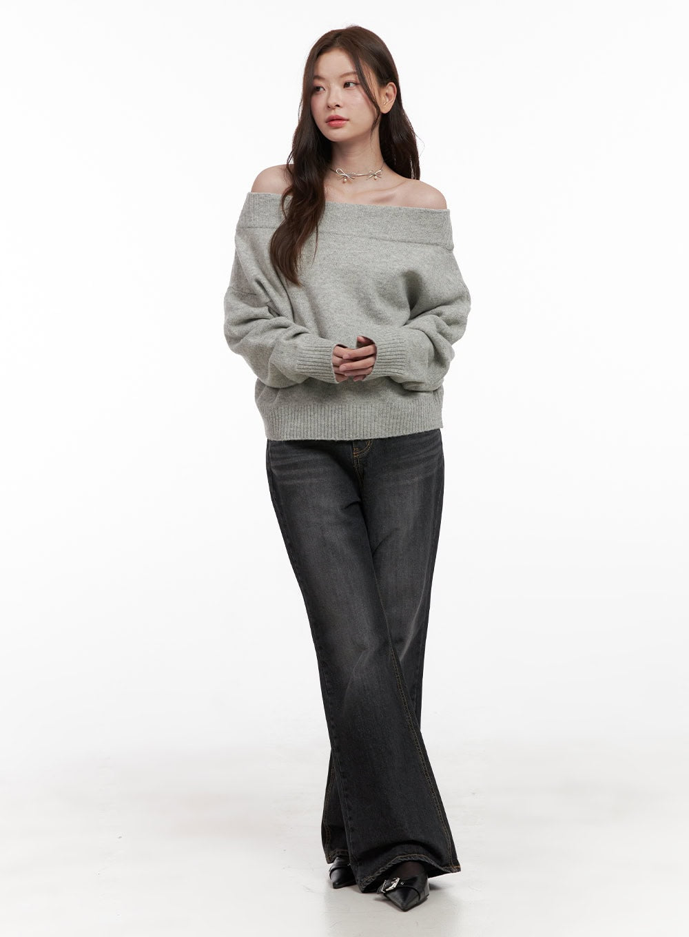 Kiana Cotton Wide Fit Flared Jeans OD403