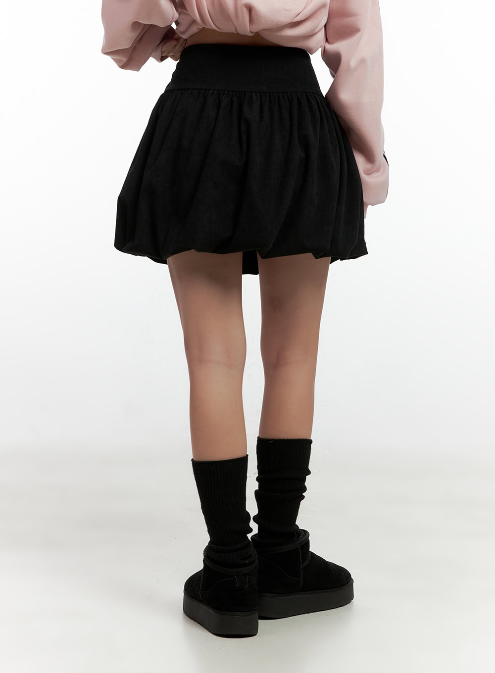 Corduroy Solid Mini Skirt CN412