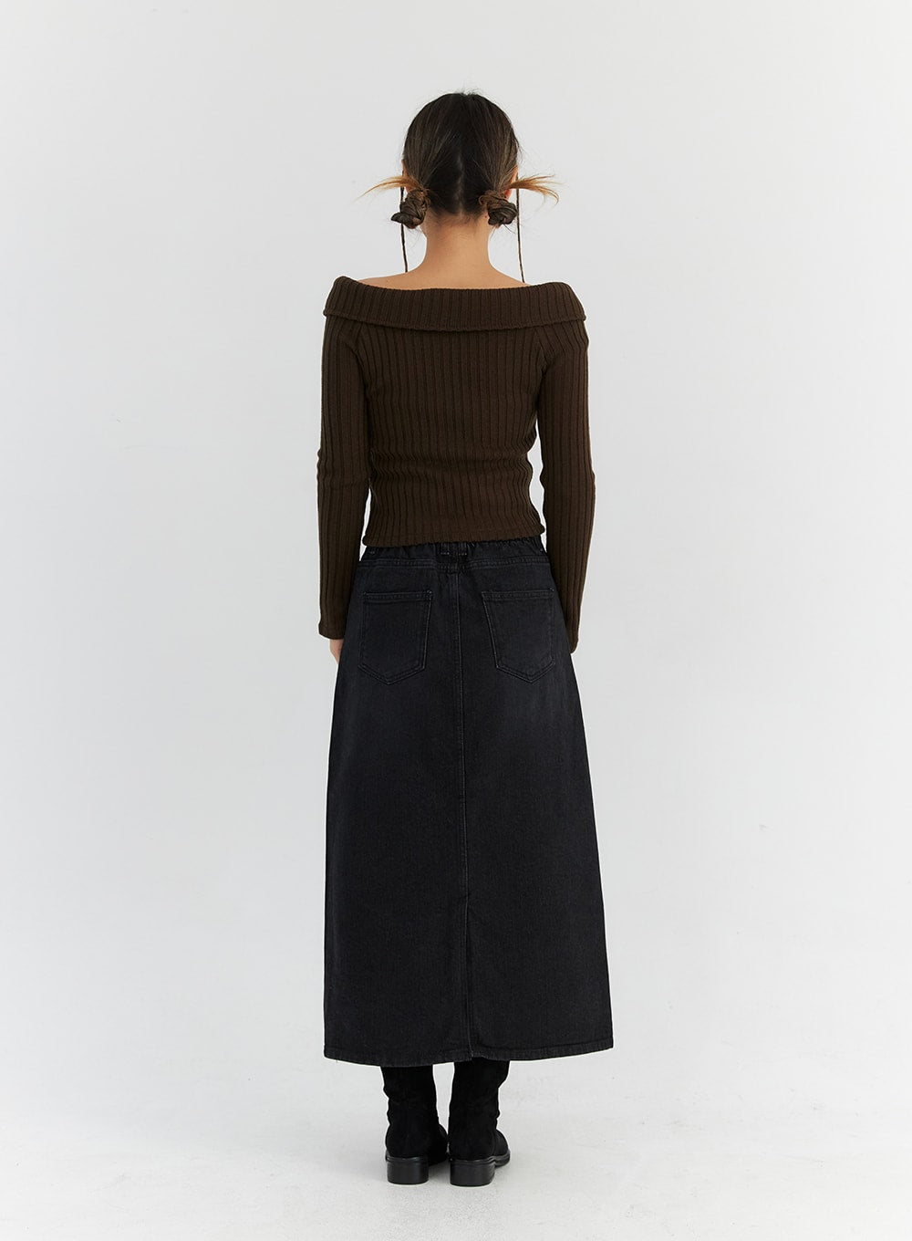 Denim Maxi Skirt CN310