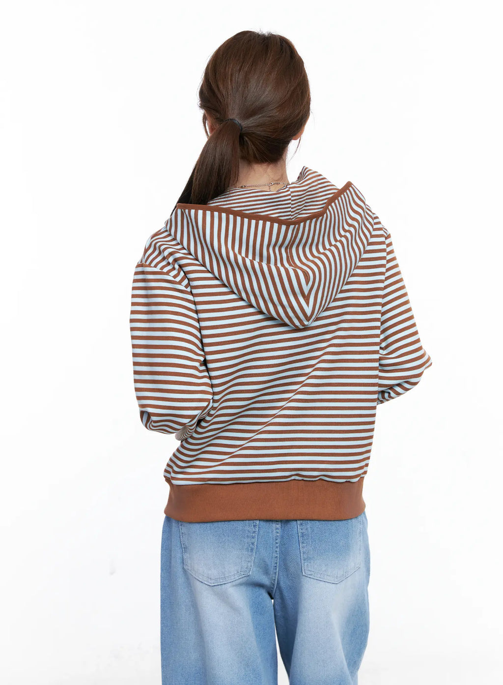 Striped Zip-Up Hoodie CG529