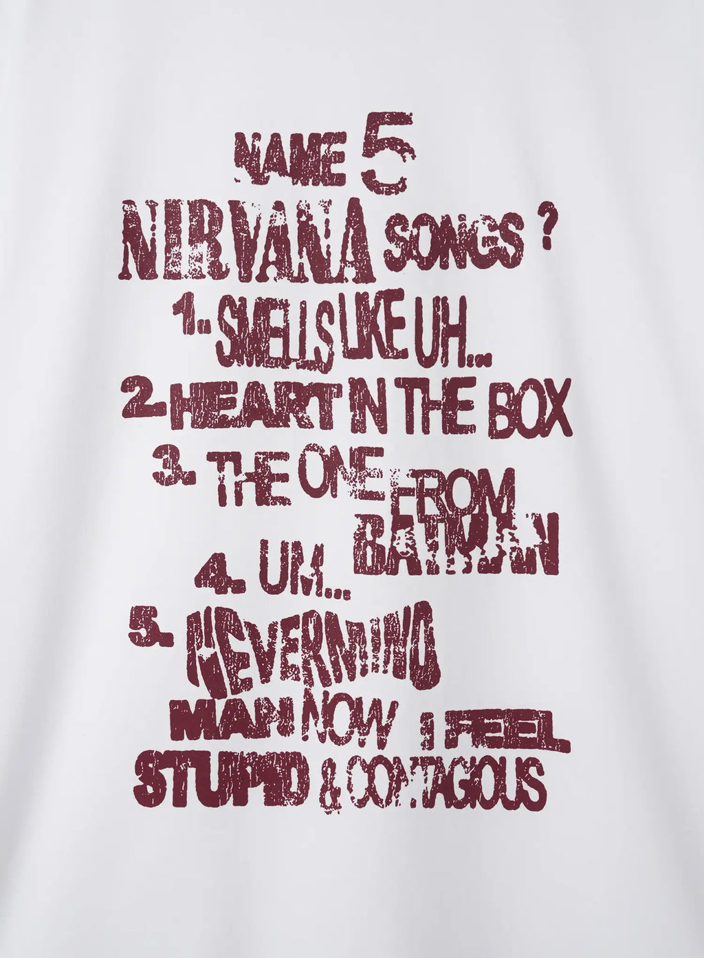 Retro Nirvana Print Graphic T-Shirt IL516