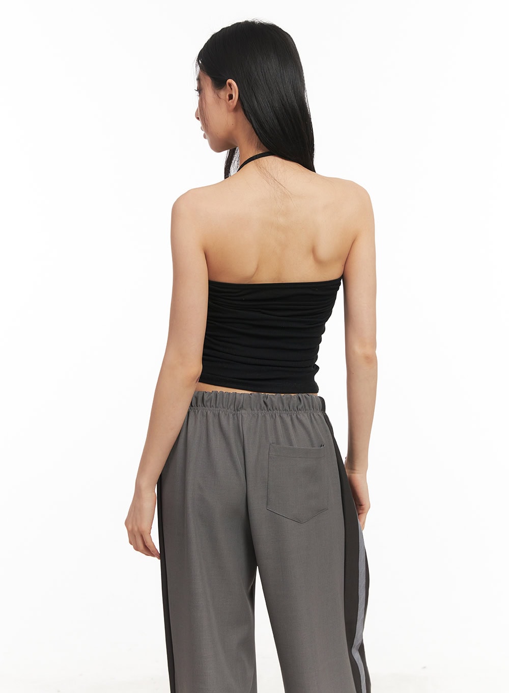 Halter-Neck Crop Tank Top CM503