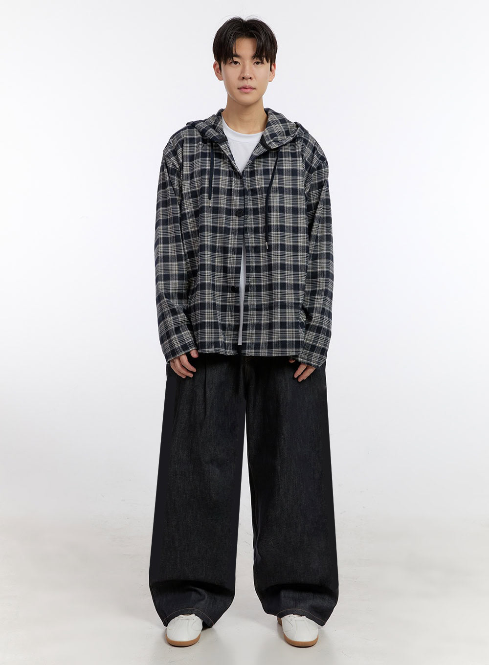 Men's Pintuck Baggy Jeans IM525