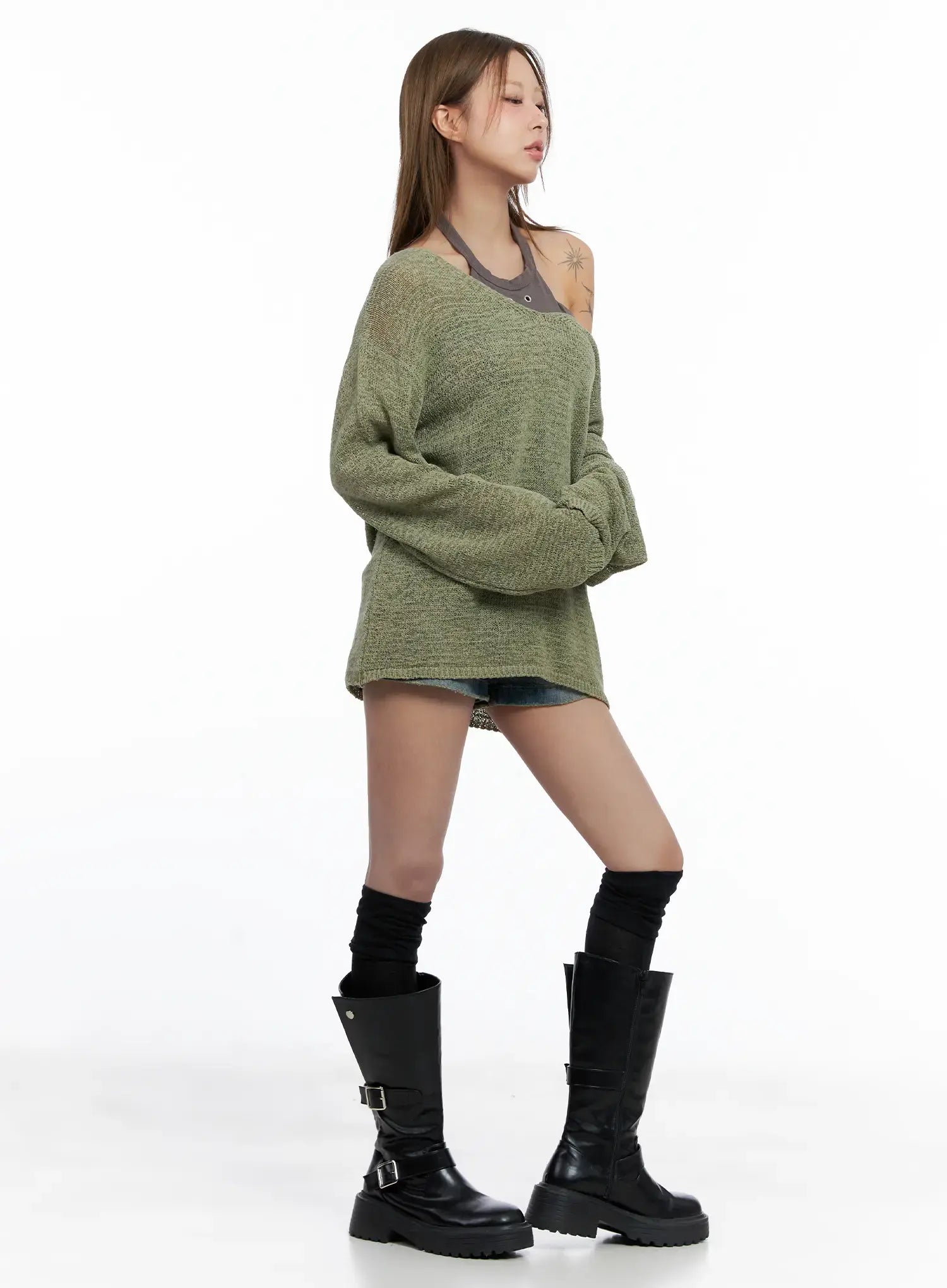 Loose-Fit String Summer Knit CL511