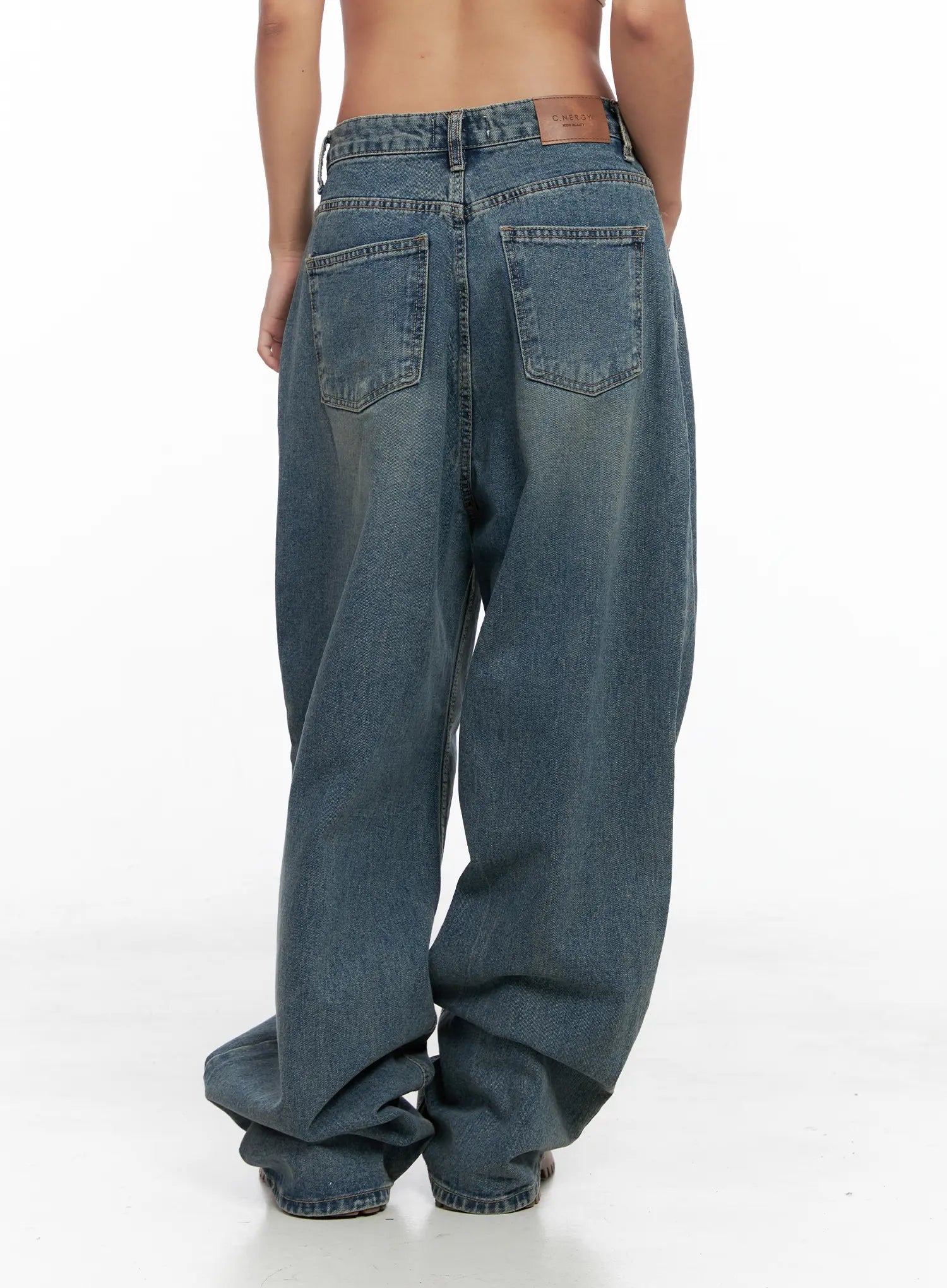 Aura Pleated Wide Jeans CS524