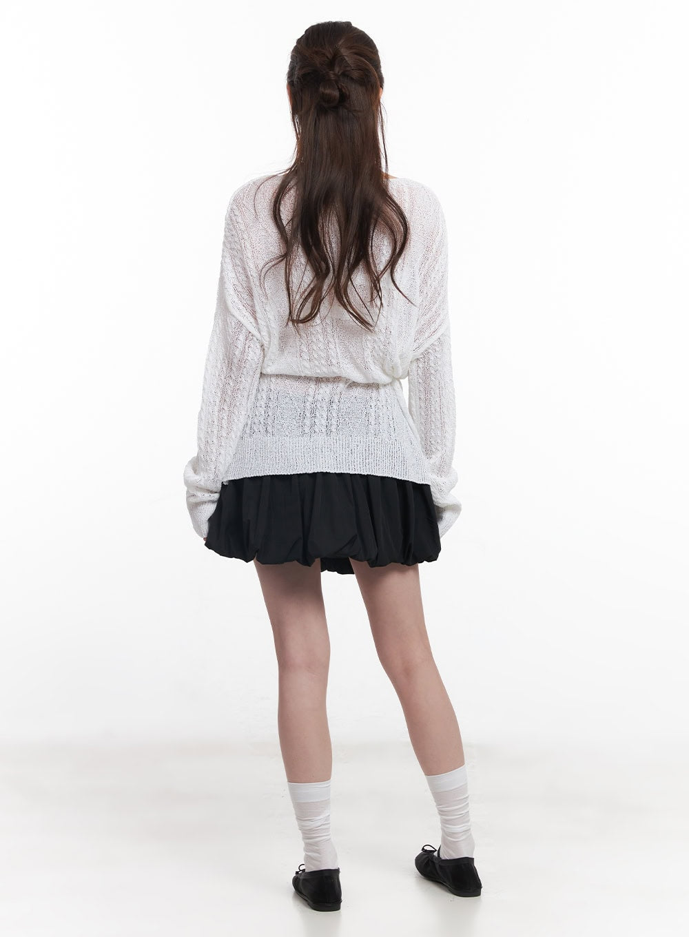 Sheer Oversized Sweater CY519