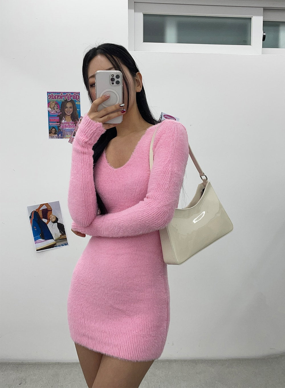 Scoop Neck Soft Mini Dress CJ312