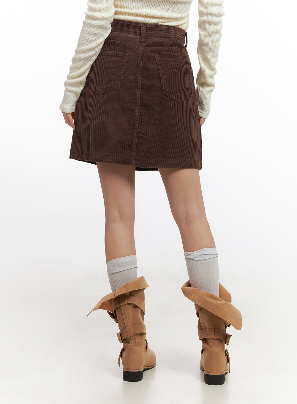 Corduroy Midi Skirt CN426