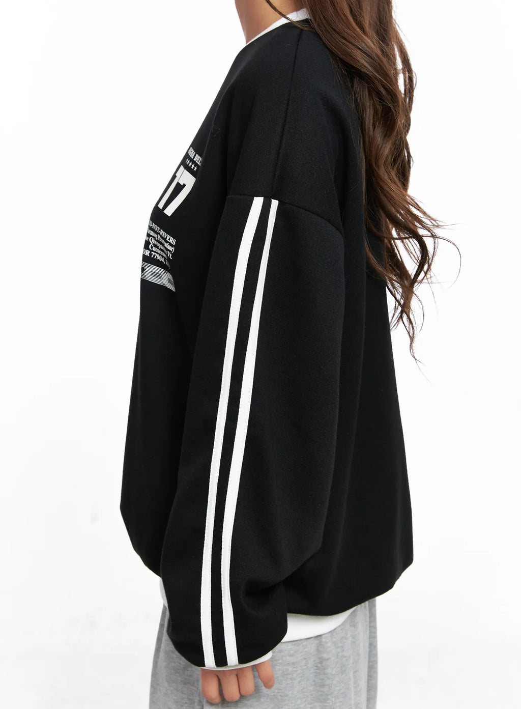 Oversized Contrast Sweatshirt CO513