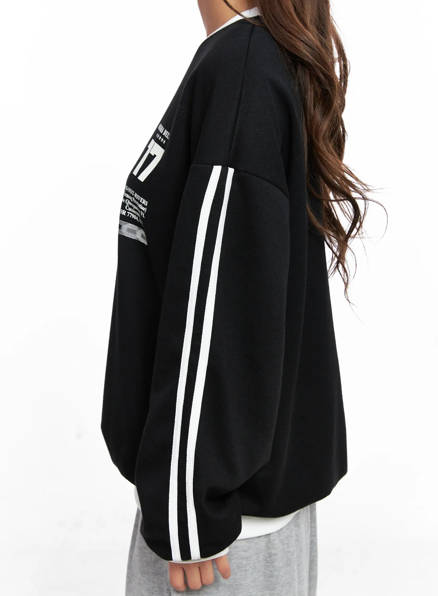 Oversized Contrast Sweatshirt CO513
