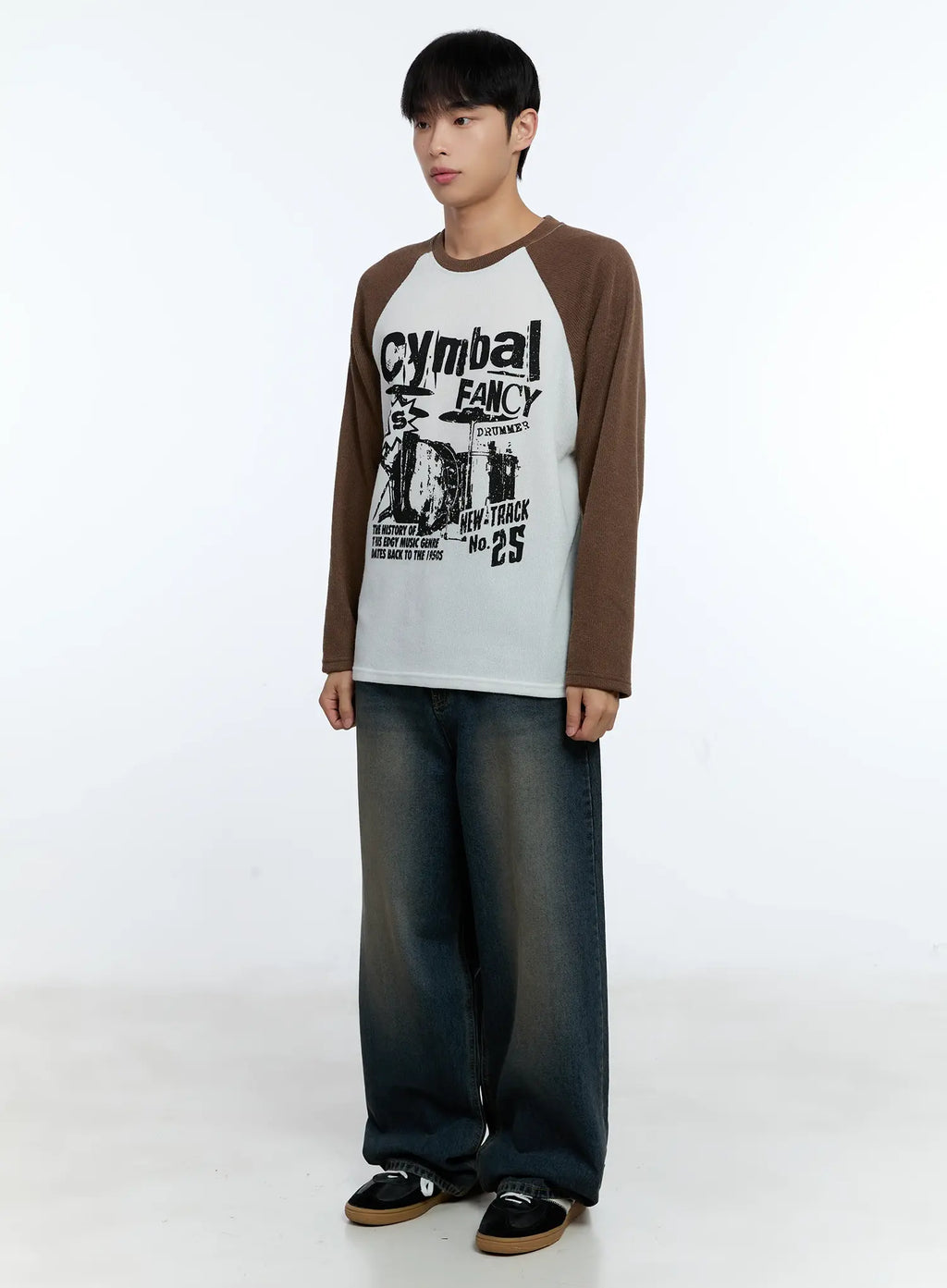 Men's Wide Fit Deep Wash Denim Jeans IG519