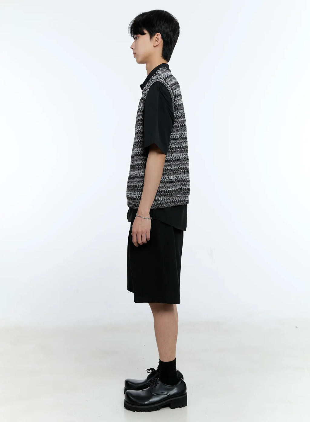 Men's Pleat Bermuda Shorts IG501