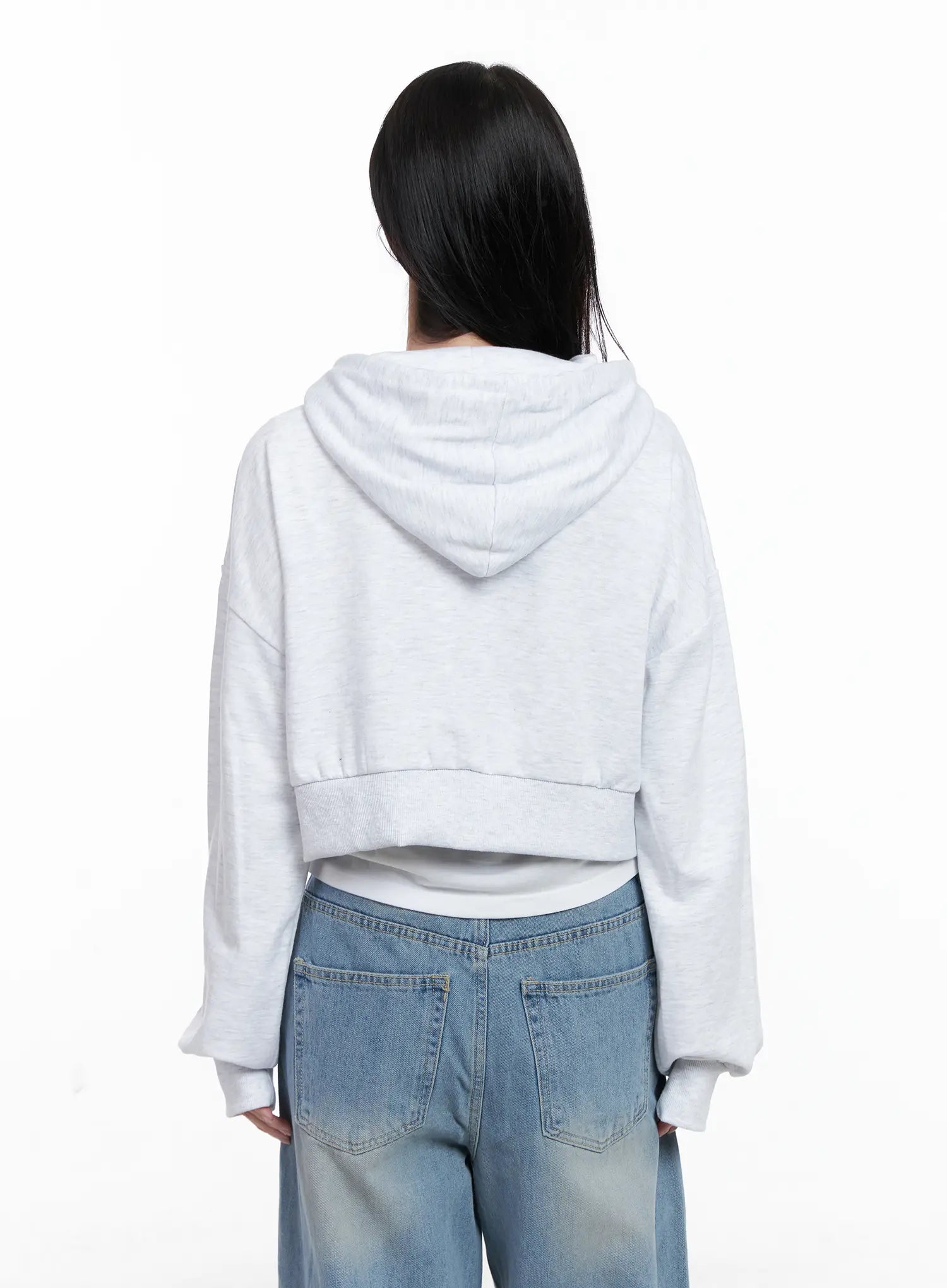 Cropped Zip-Up Hoodie CS519