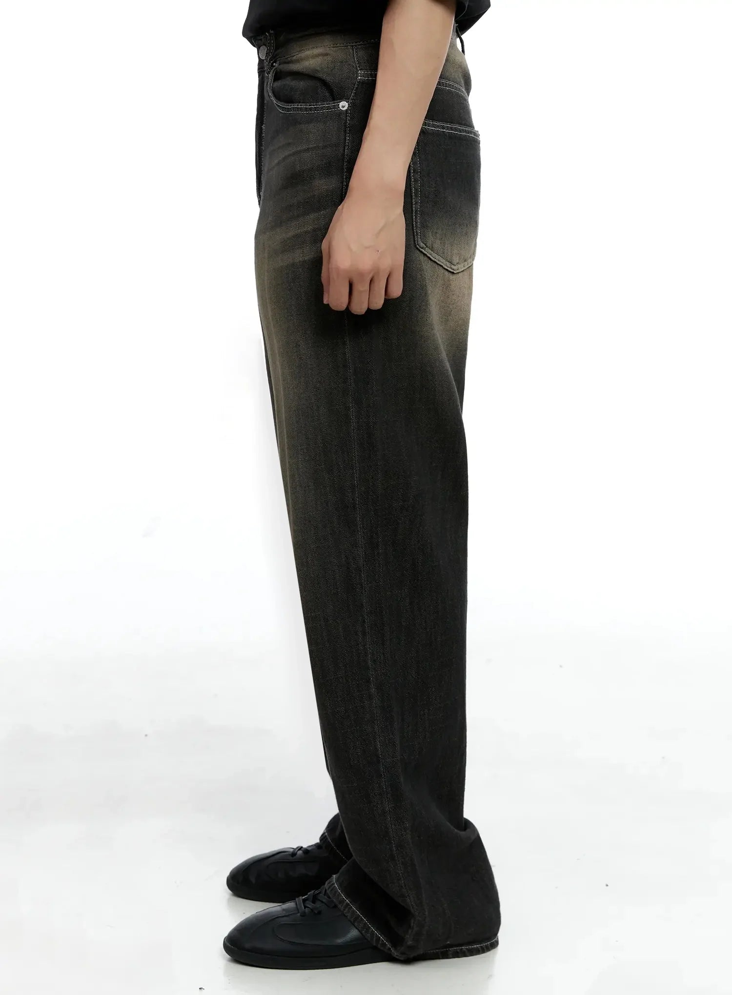 Men's Vintage Wash Baggy Jeans IG520