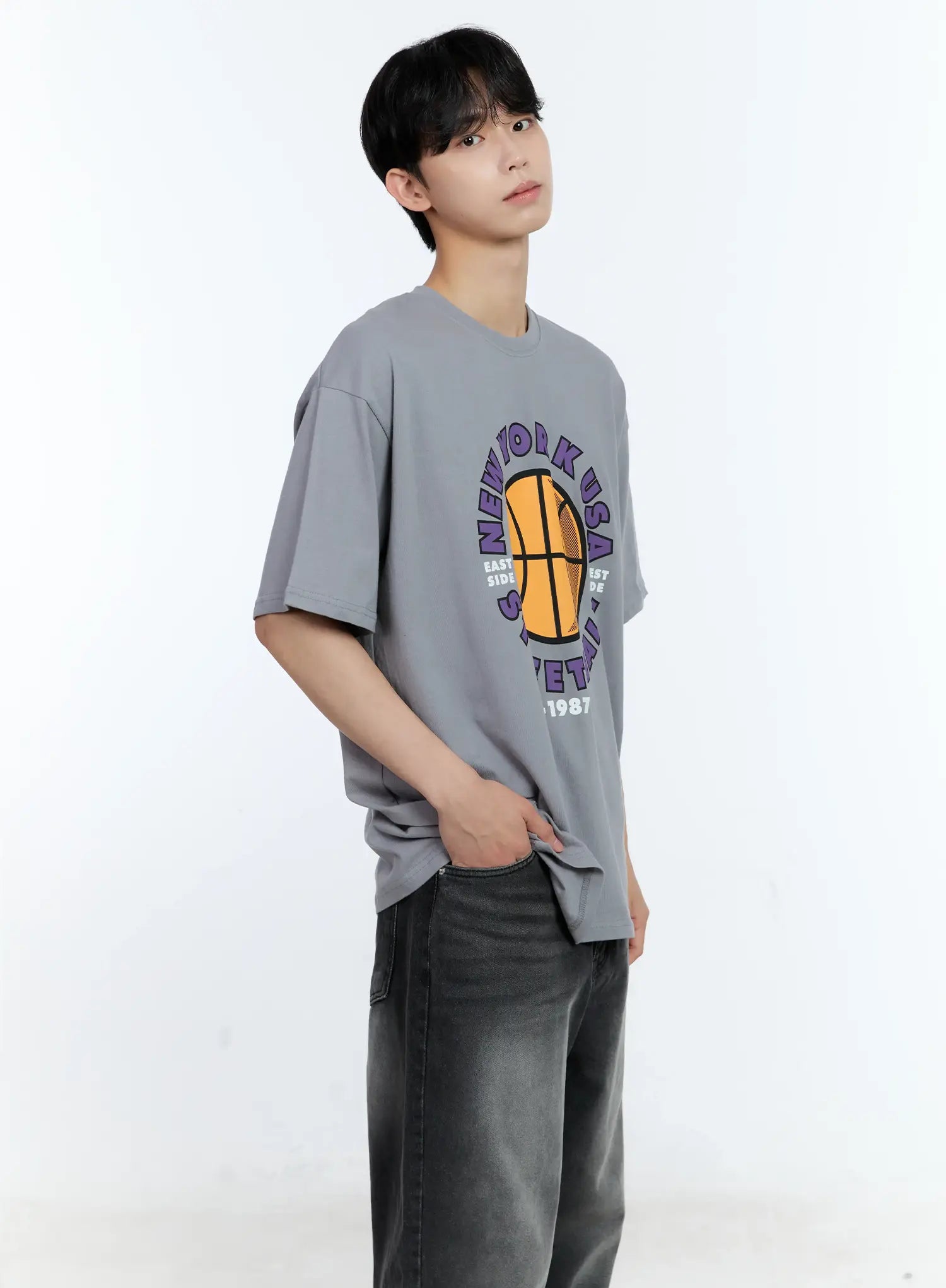 Men's Basketball Graphic T-Shirt IL529