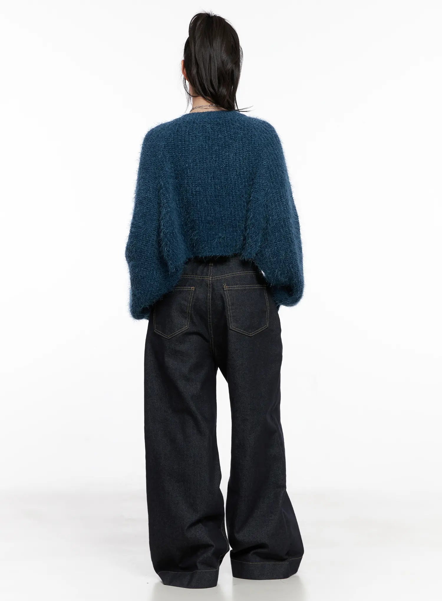 Fluffy Bolero Knit Cardigan CG518