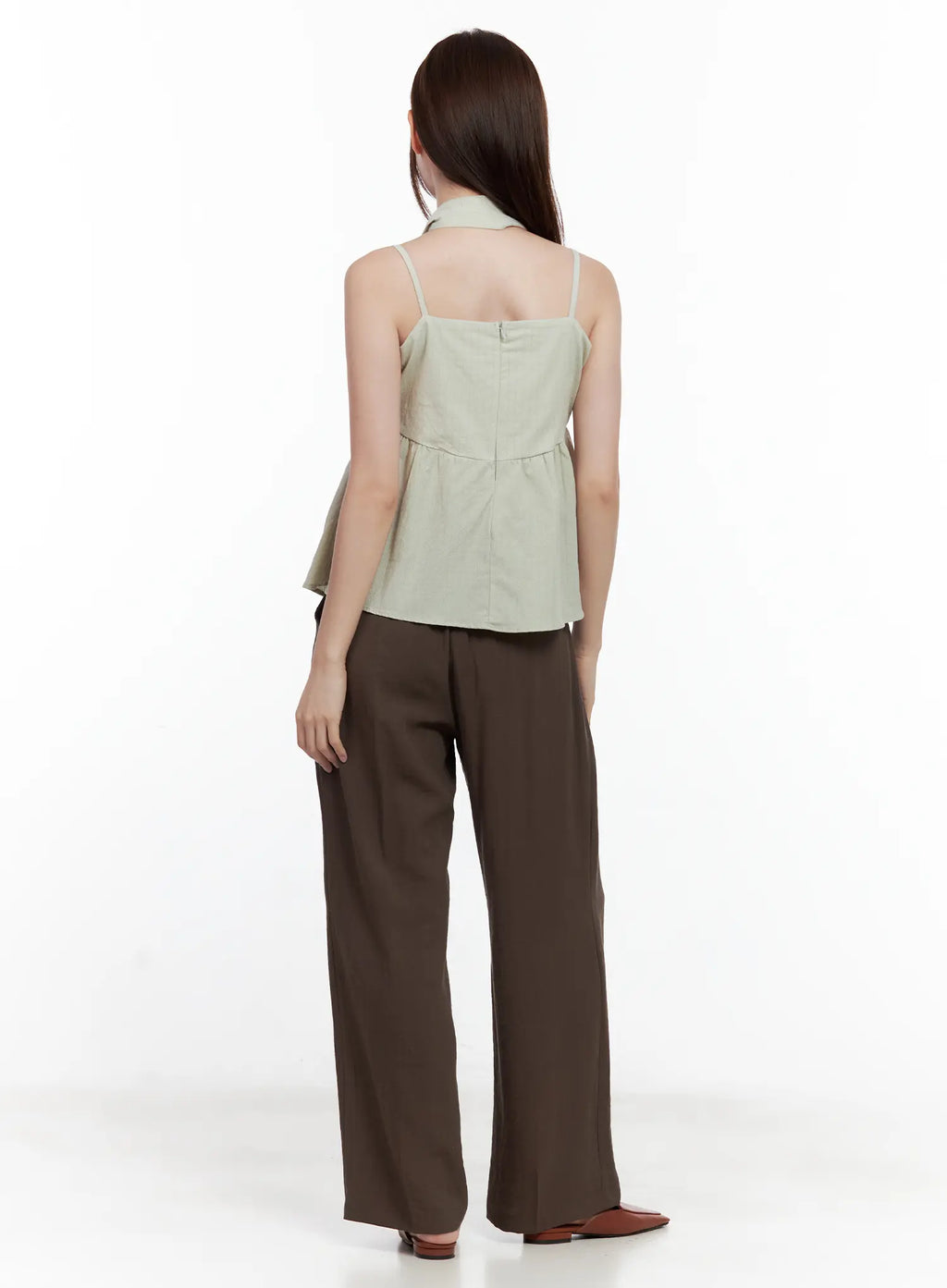 Linen Wide-Leg Trousers CL502