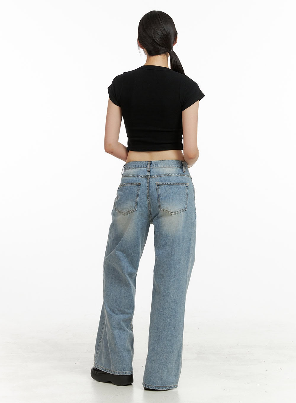 Front Seam Bootcut Jeans CU424