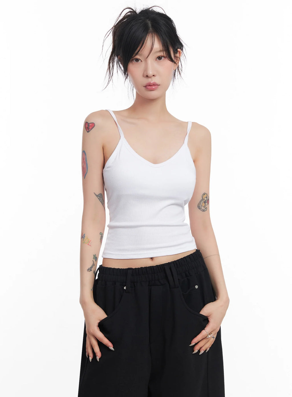 Ribbed Cap-Sleeve Tank IC503