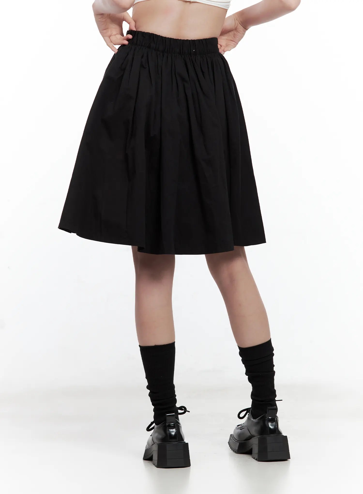 Classic Black Midi Skirt CL502