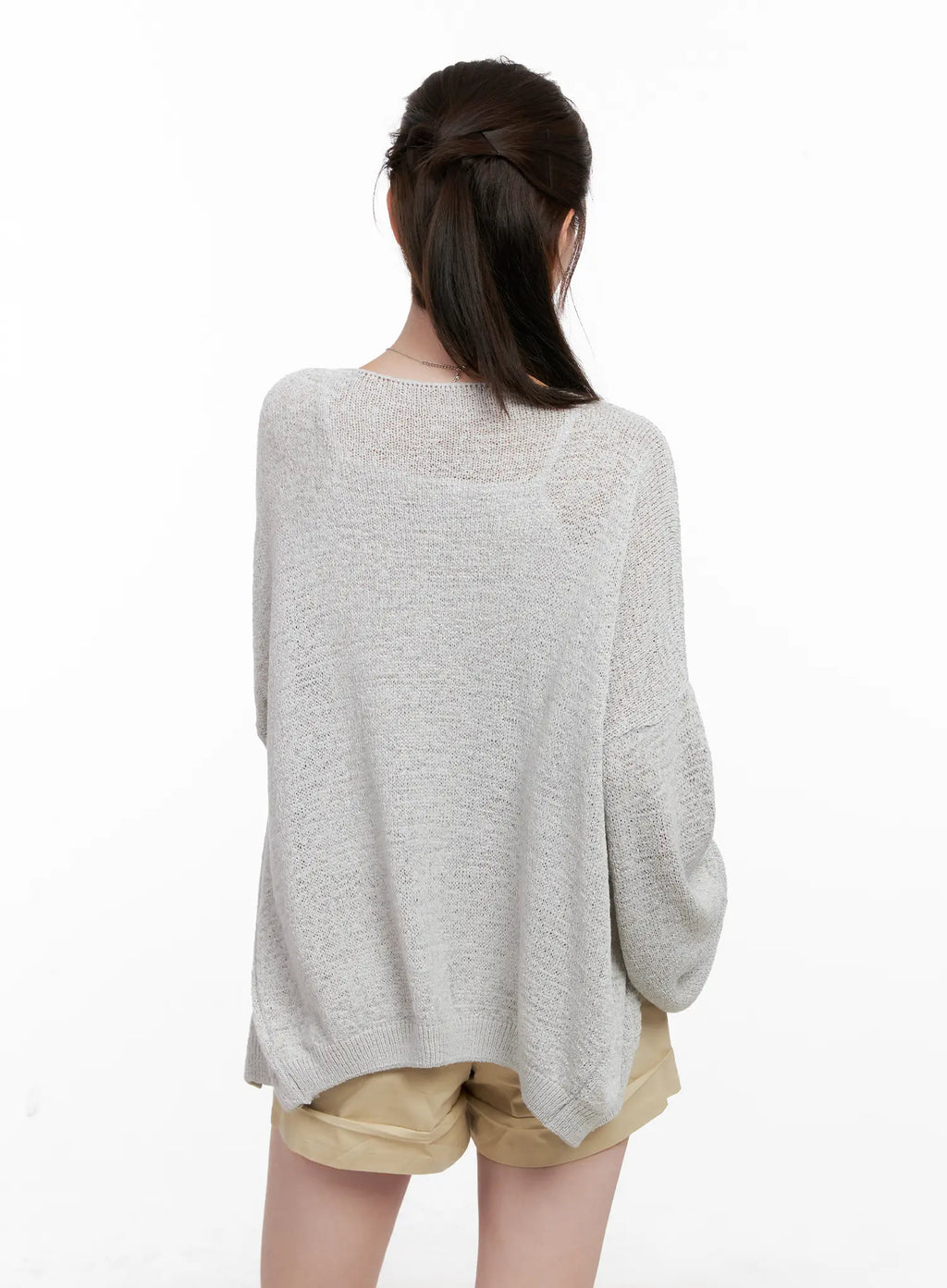 Oversized Summer Knit Cardigan CL523