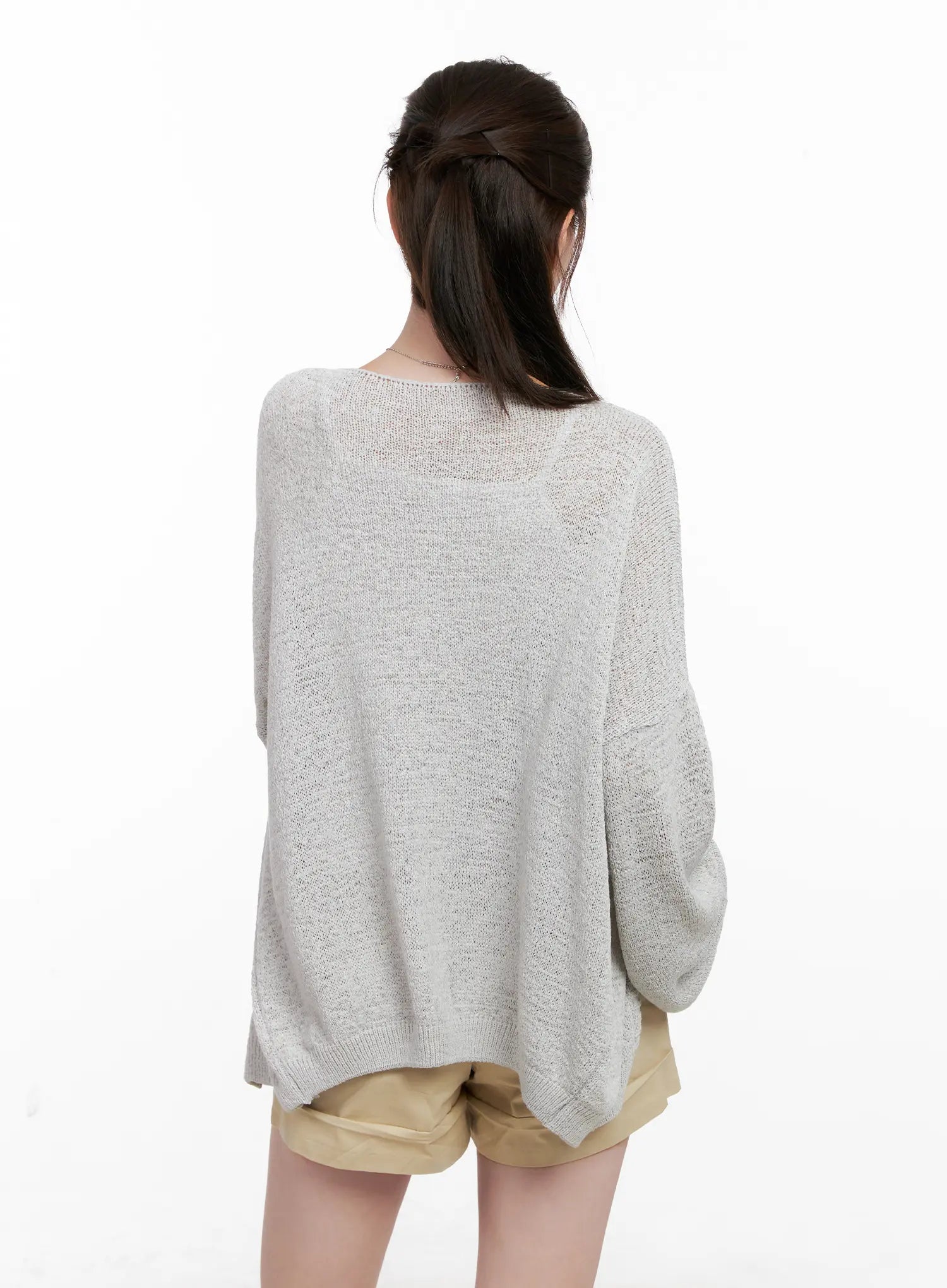 Oversized Summer Knit Cardigan CL523