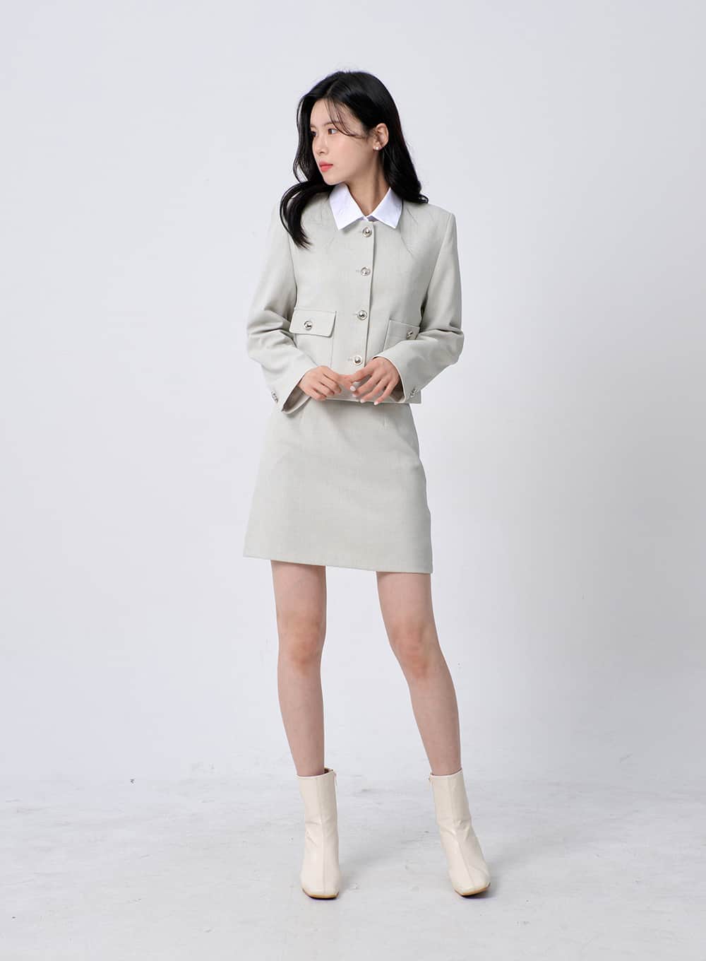 Slim Fit Cropped Shirt OM330