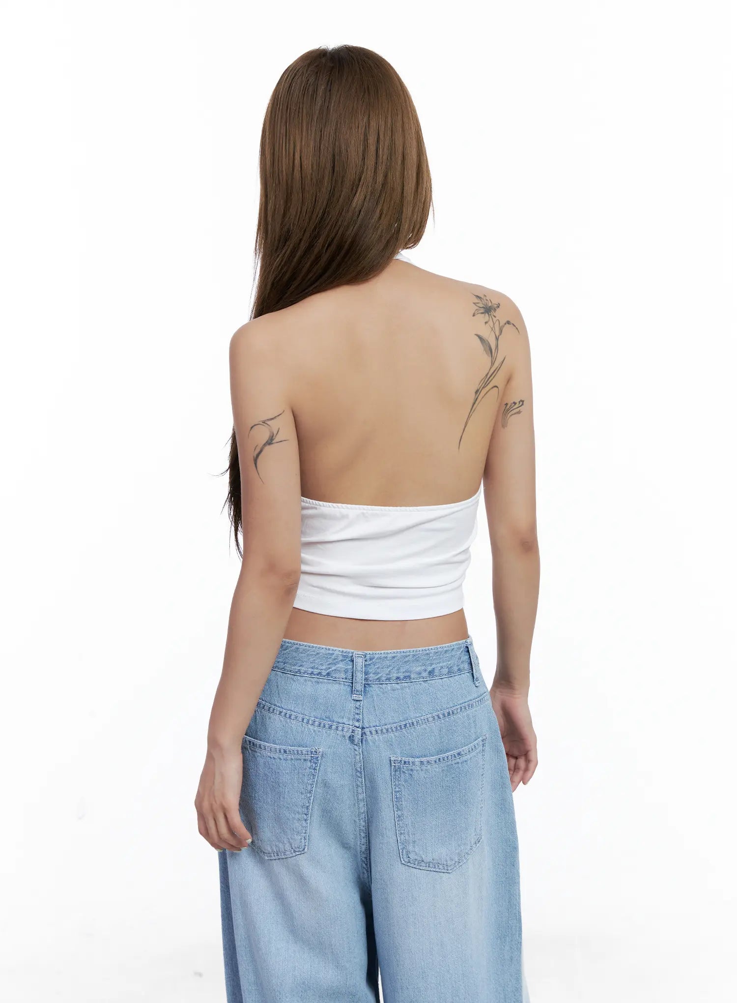 Trendy V-Neck Halter Top CL510