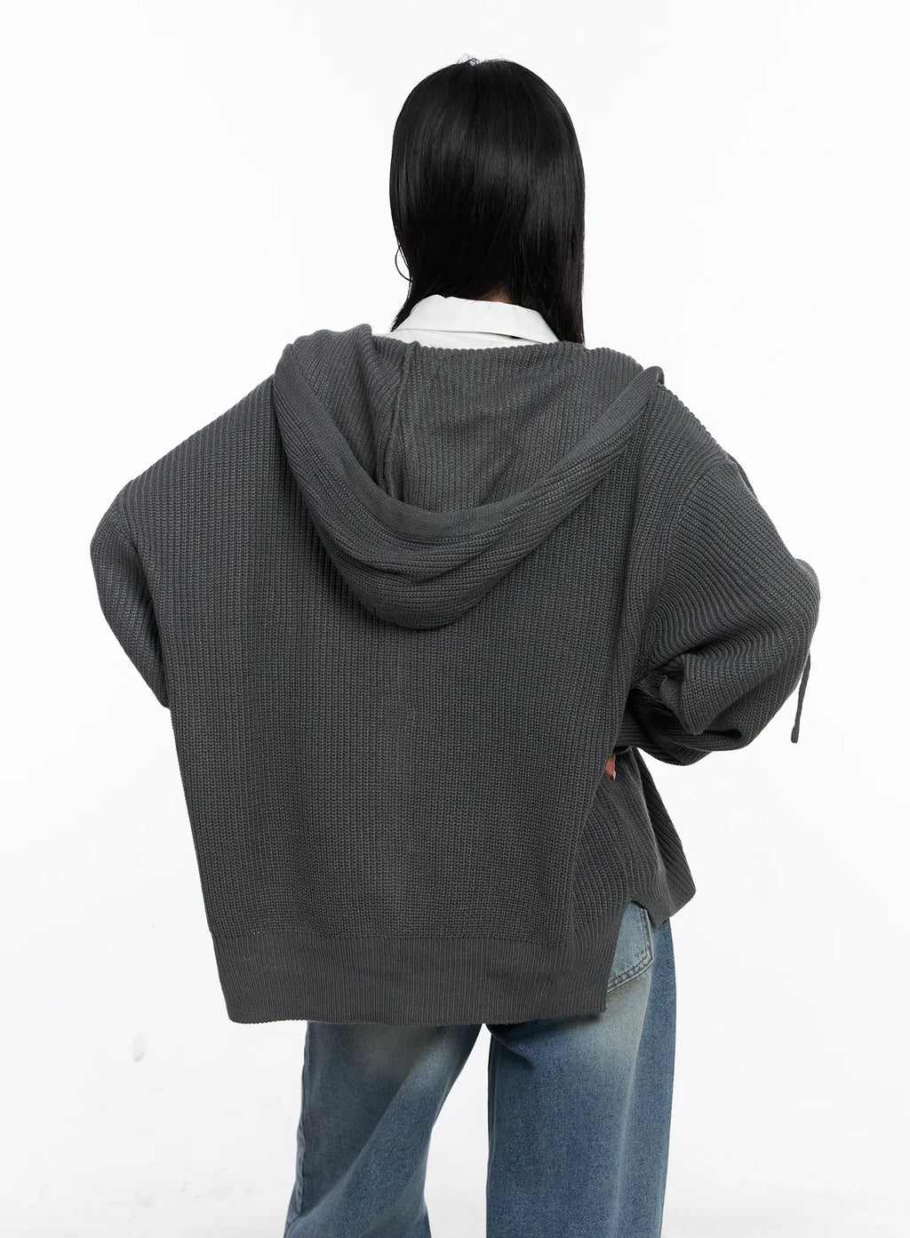 Knit Zip-Up Hoodie CS510