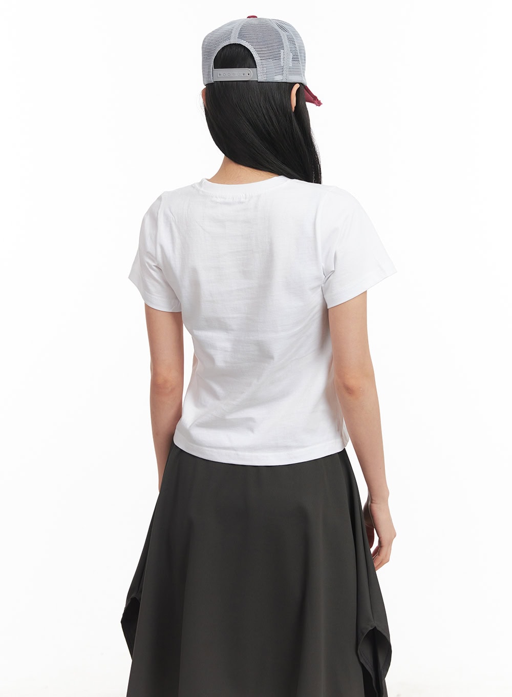 Heart Graphic Cropped T-Shirt CM504