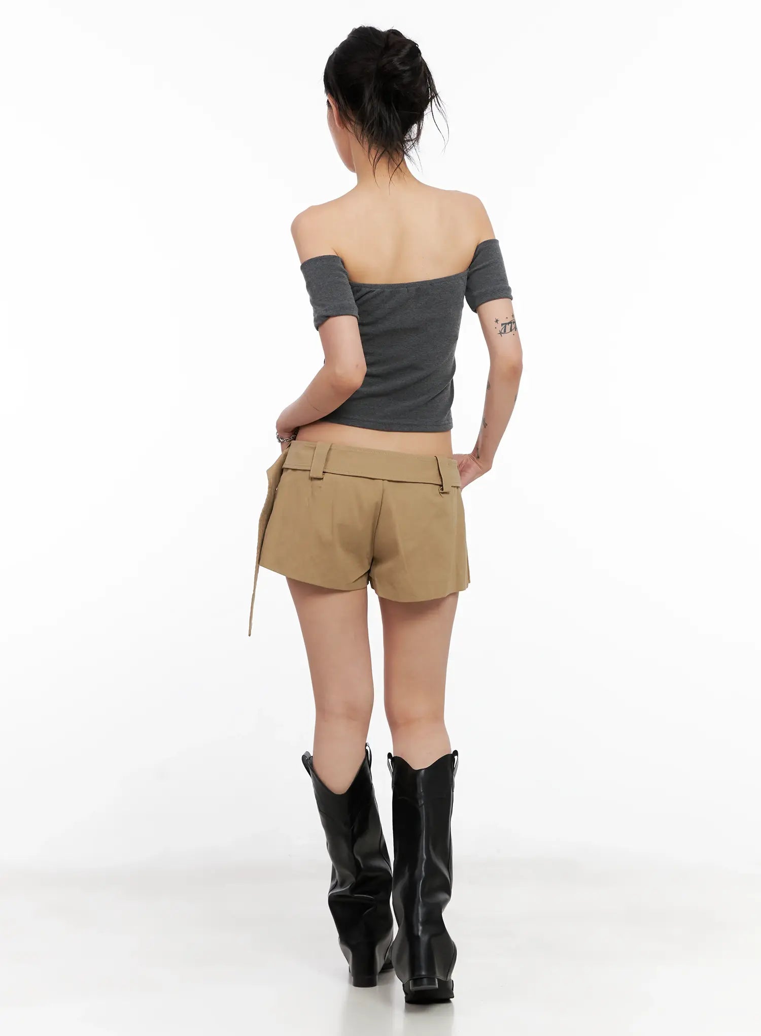 Off-Shoulder Shirred Top CL528