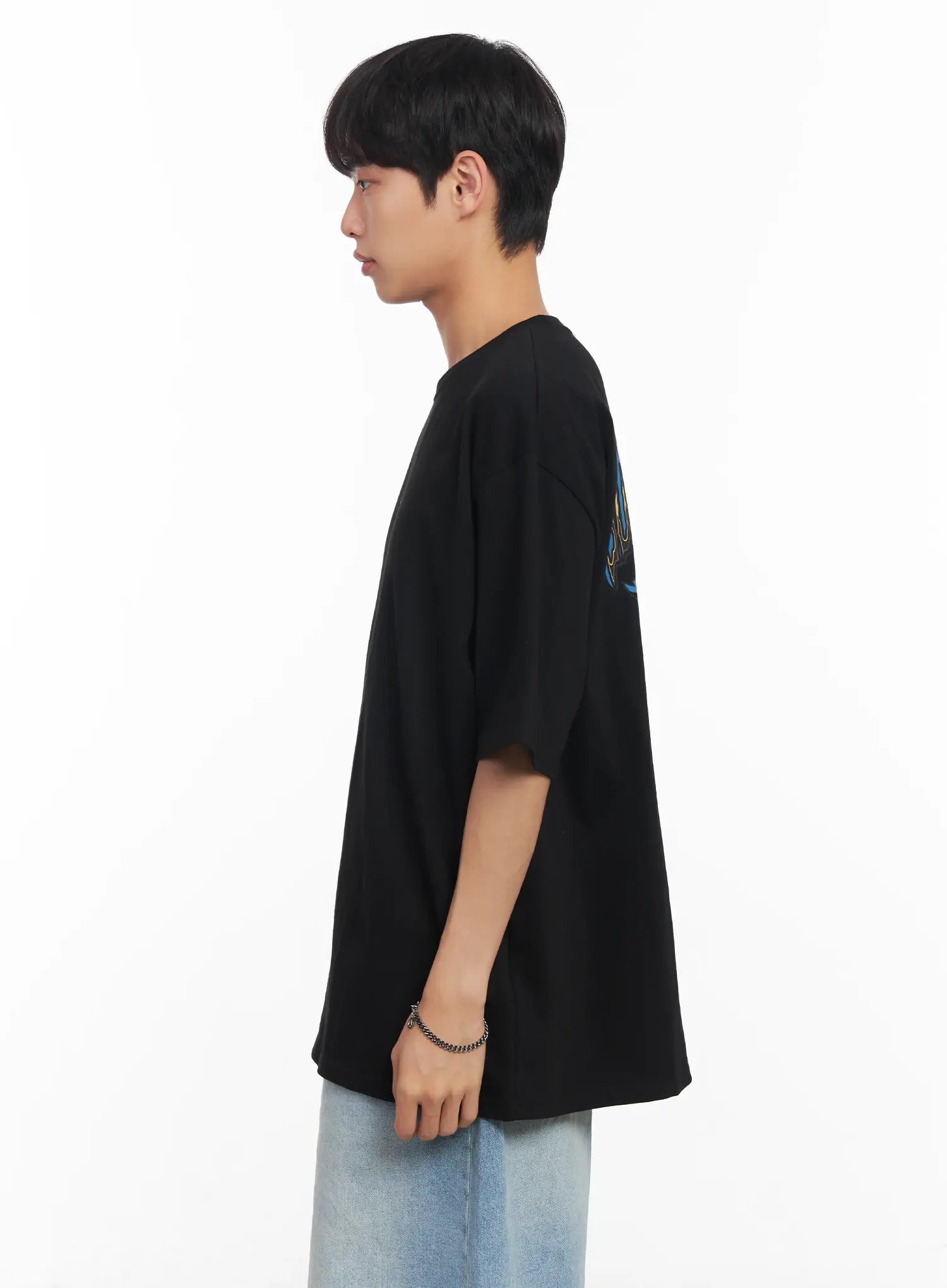 Men's Small Graphic Oversize Tee IU518