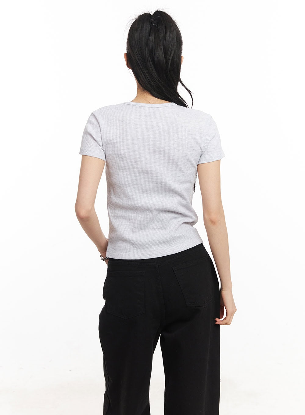 Essential Henley Button Top CA516