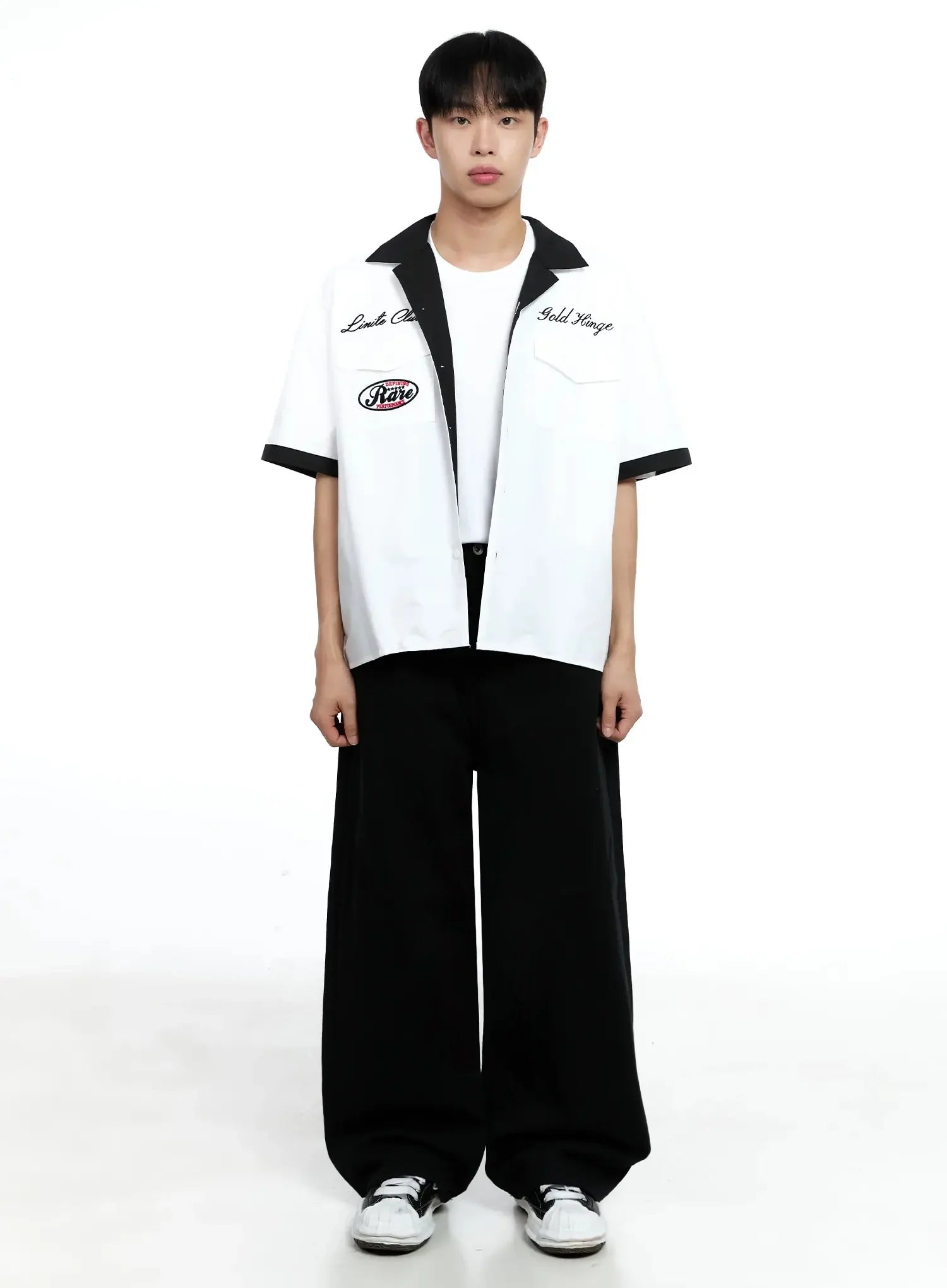 Men's Embroidered Graphic Shirt IG520