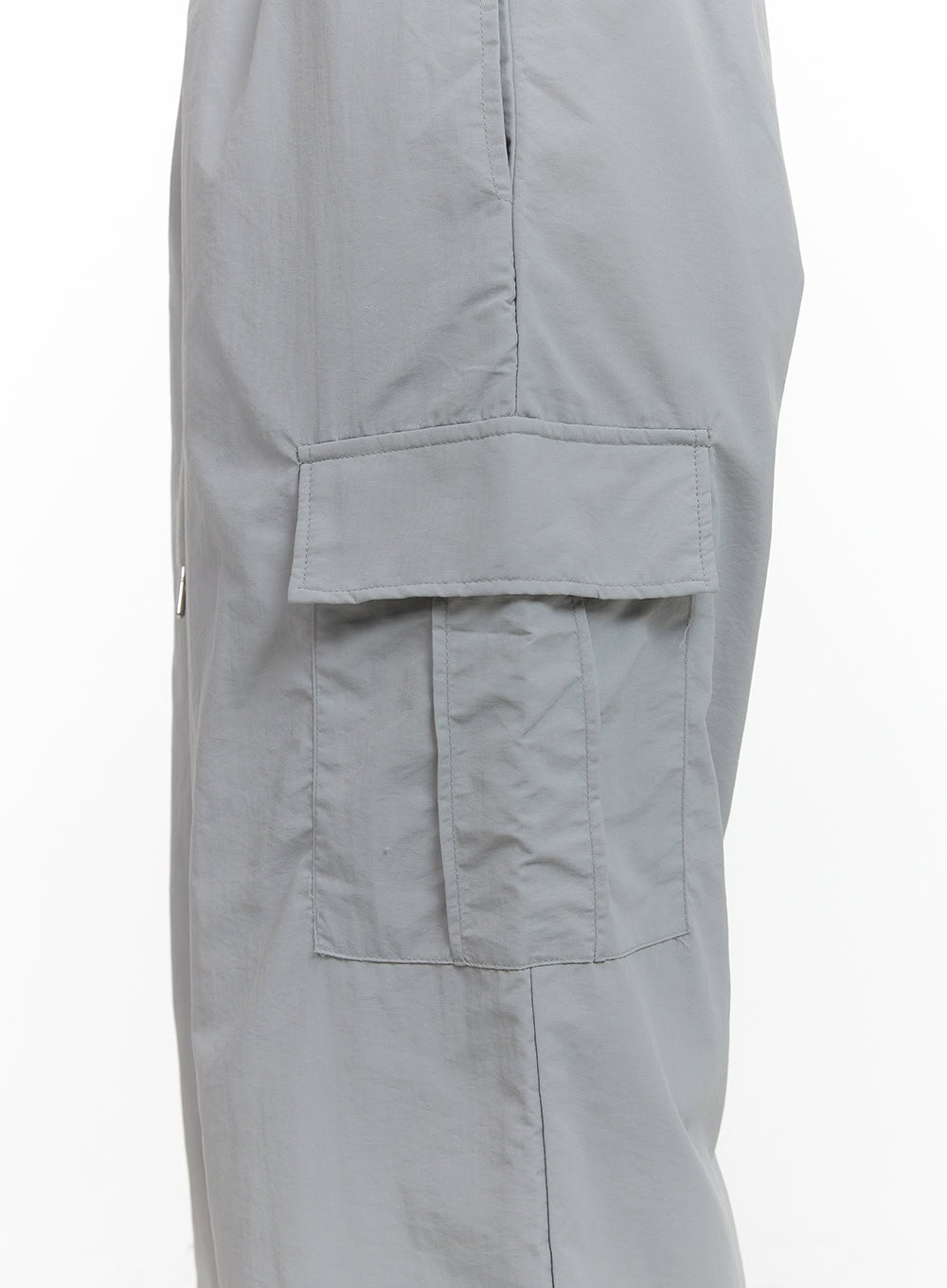 Nylon Cargo Pocket String Pants OL411