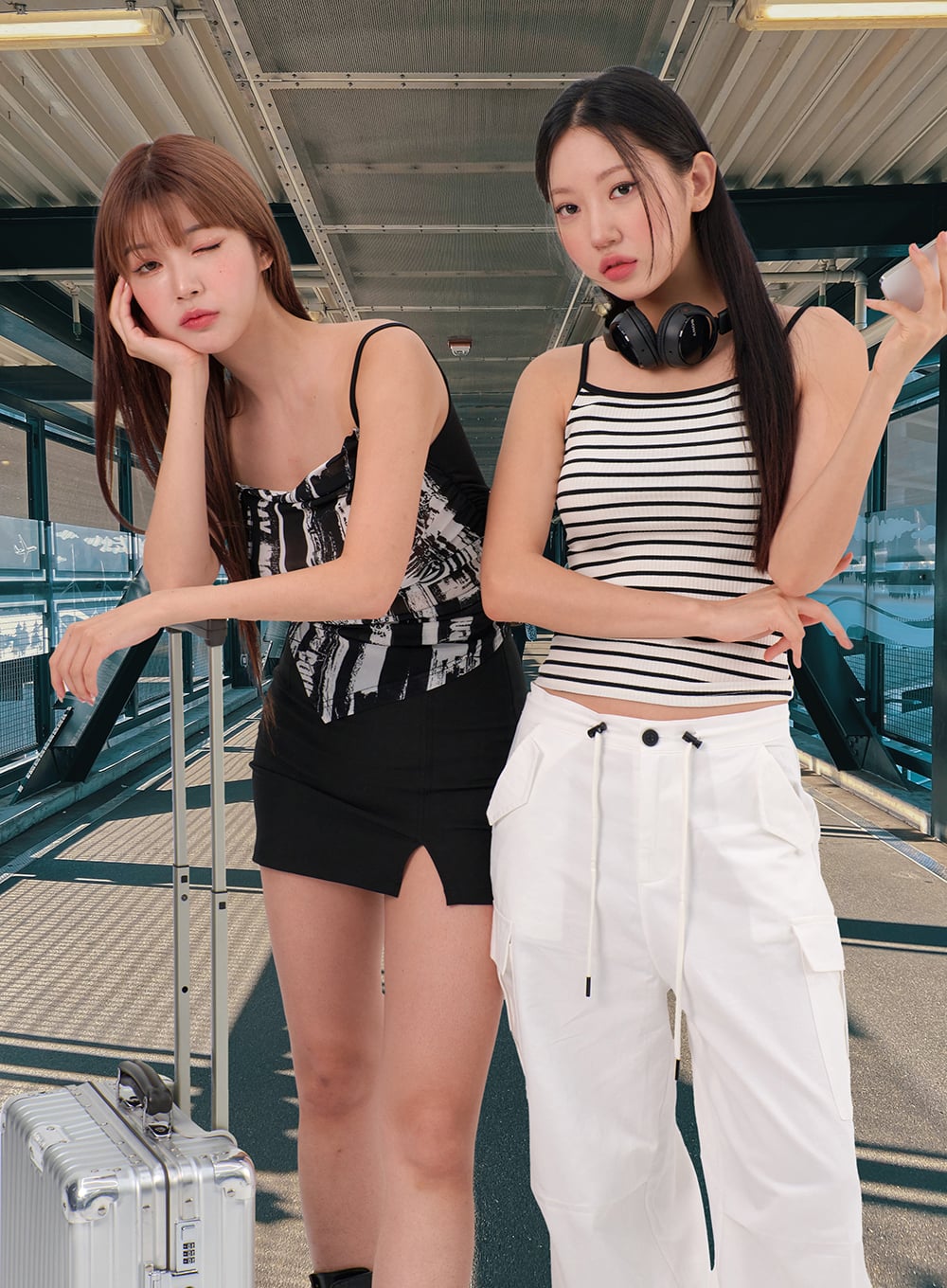 Drawstring Wide Pants IL310